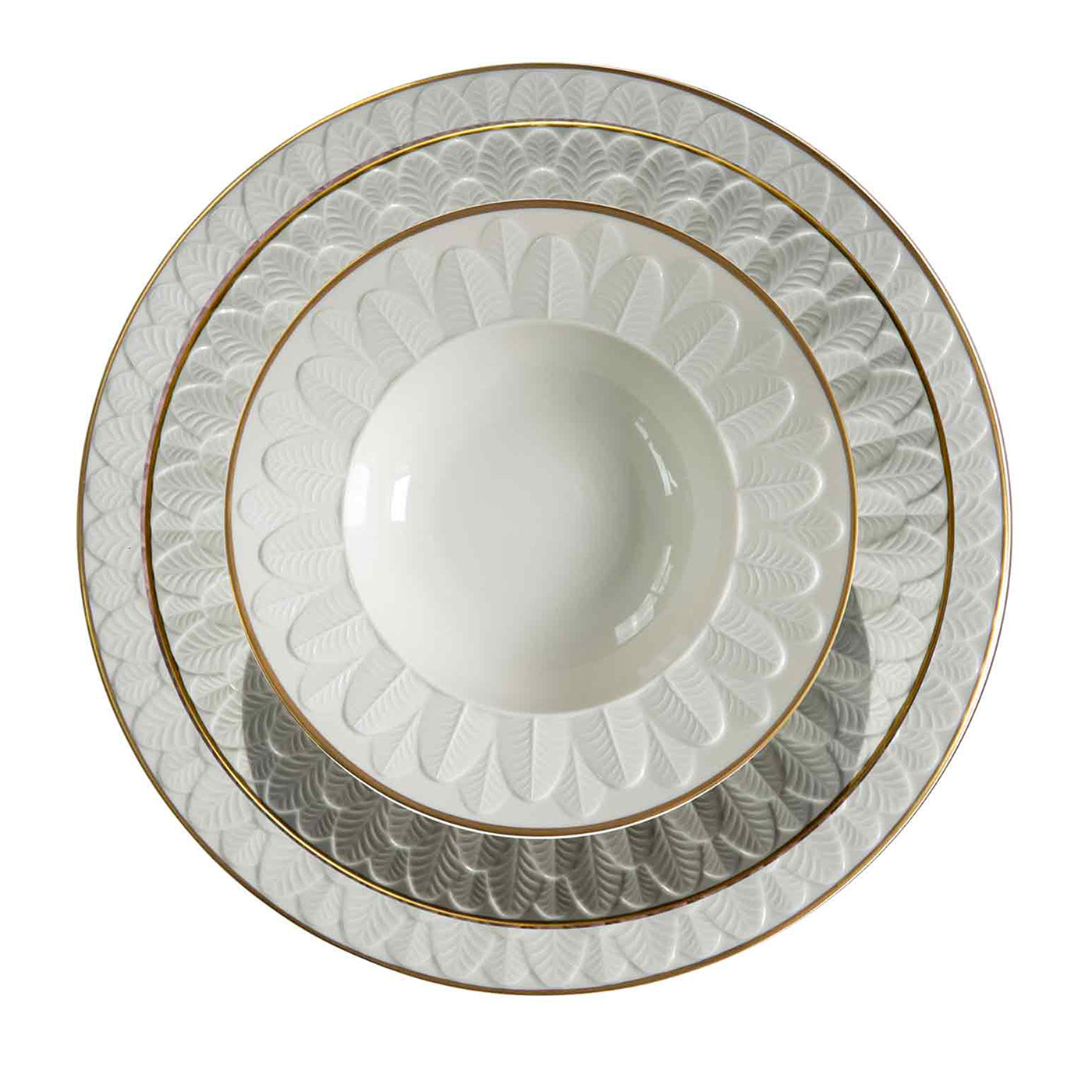 PEACOCK DINNER PLATE - WHITE #2 - Alternative view 1