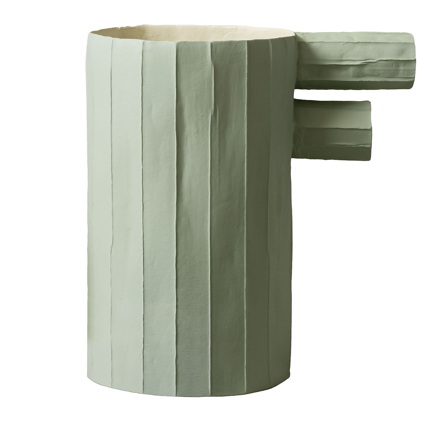 Pino Bis Grün Keramik Vase - Hauptansicht