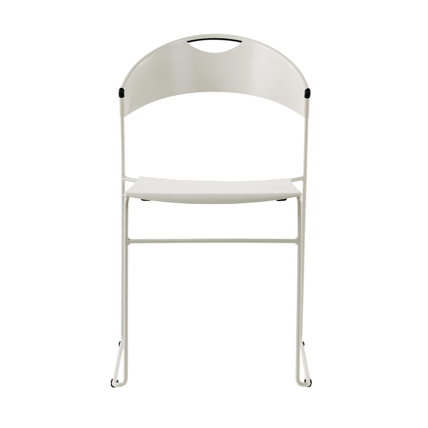Juliette White Metal Chair by Hannes Wettstein - Main view