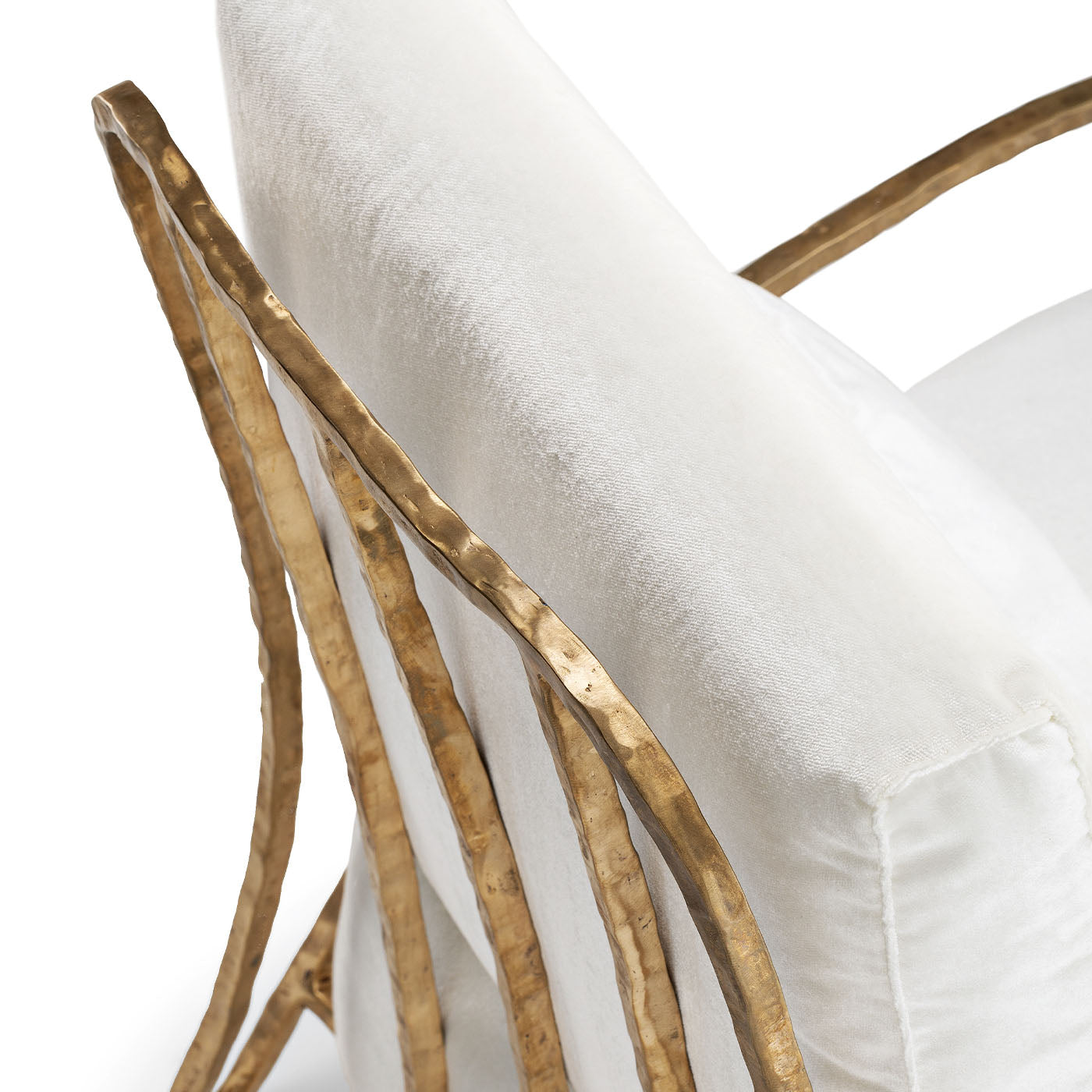 Moonlight White and Gold High Armchair - Alternative view 1