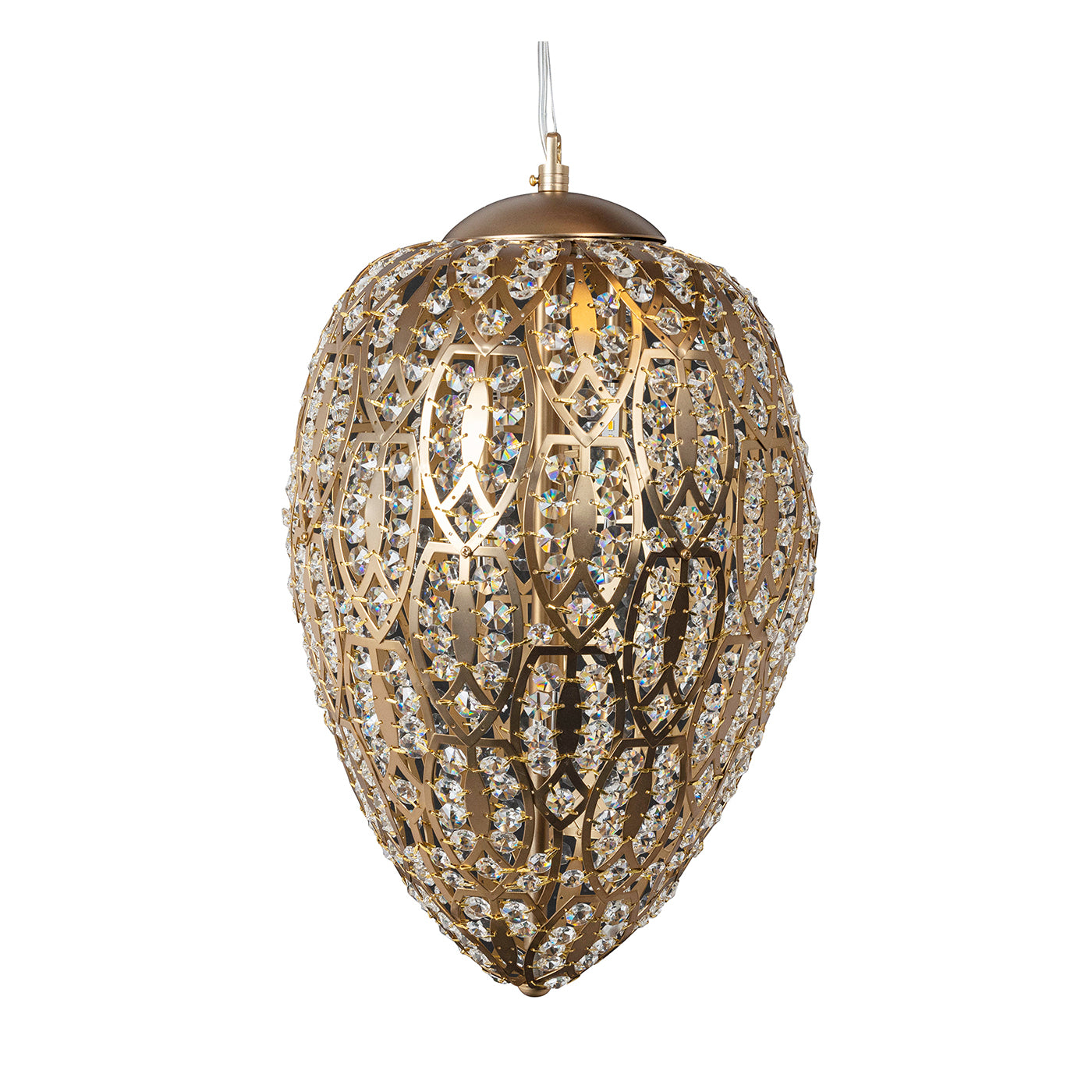 Lampe suspendue Arabesque Egg Bronzed - Vue principale