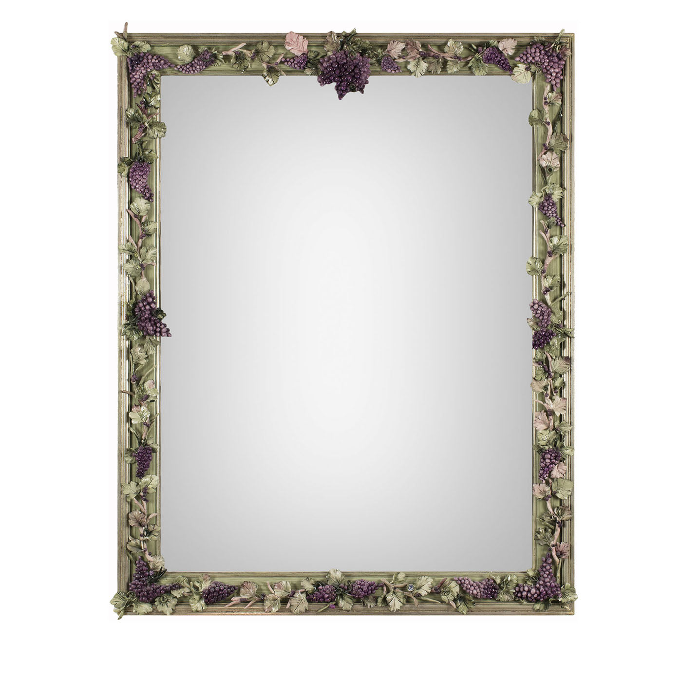 Rectangular 'Vine Grapes' Mirror - Main view