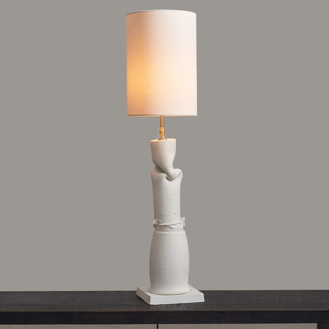 Treviso+Asiago Sand White Ceramic Table Lamp - Alternative view 1