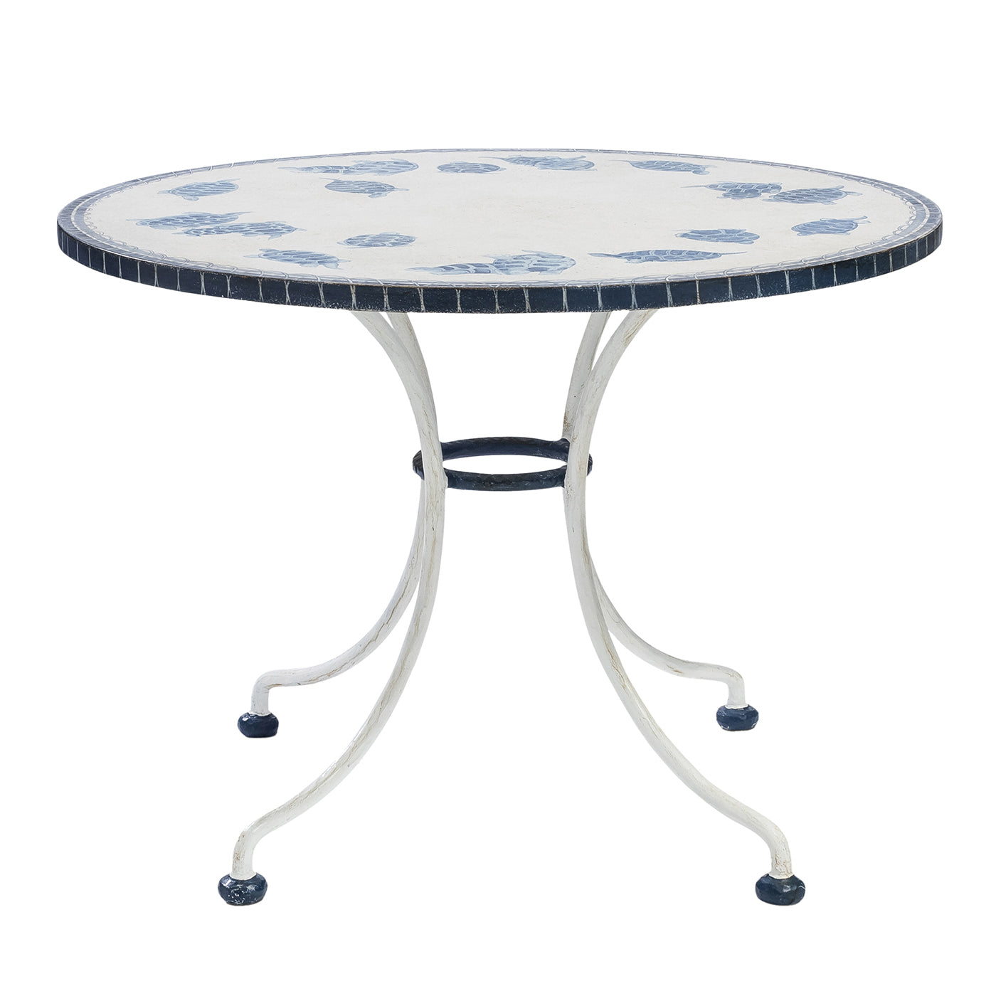 Santo Stefano White and Blue Turtles Side Table - Main view