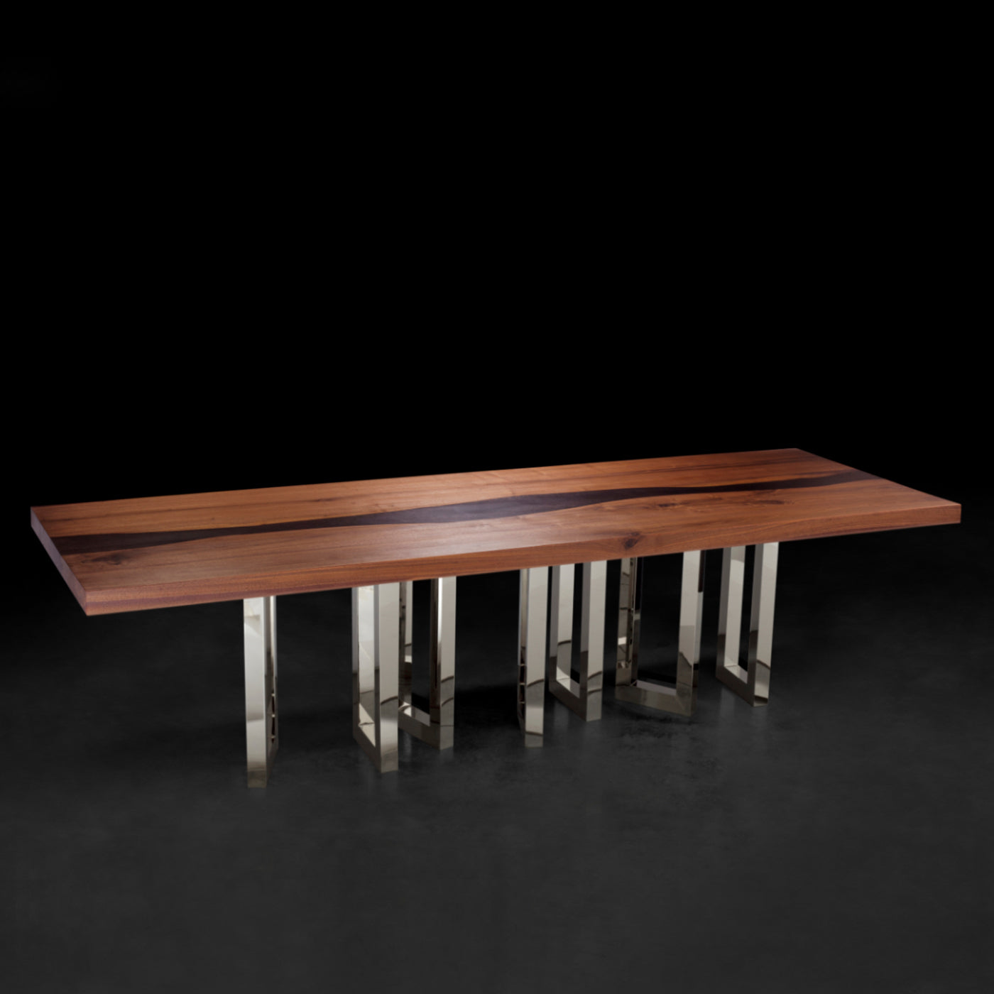 Il Pezzo 6 Table Nickel-Wenge - Alternative view 1