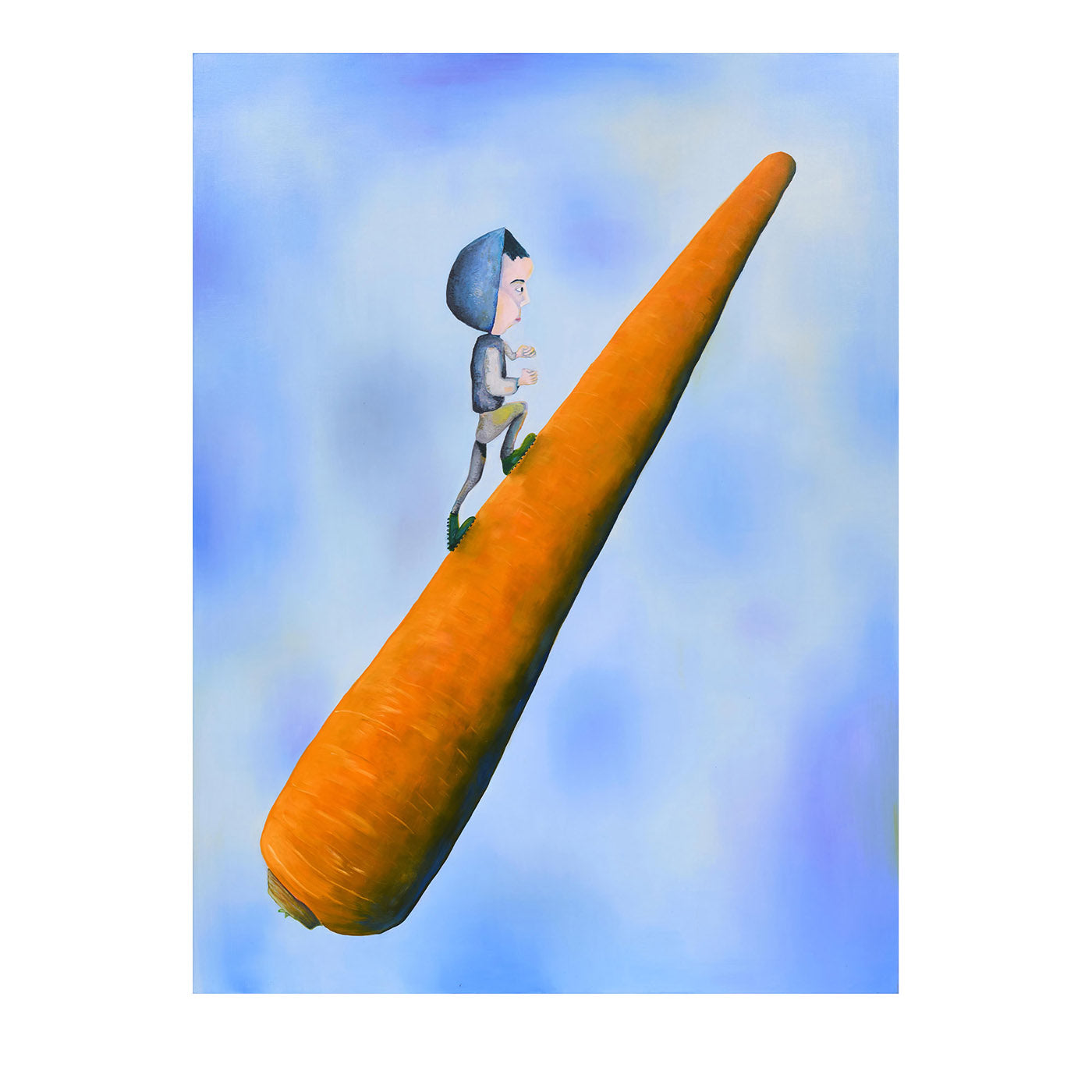 L'arrampicatore di carote Pittura policroma - Vista principale