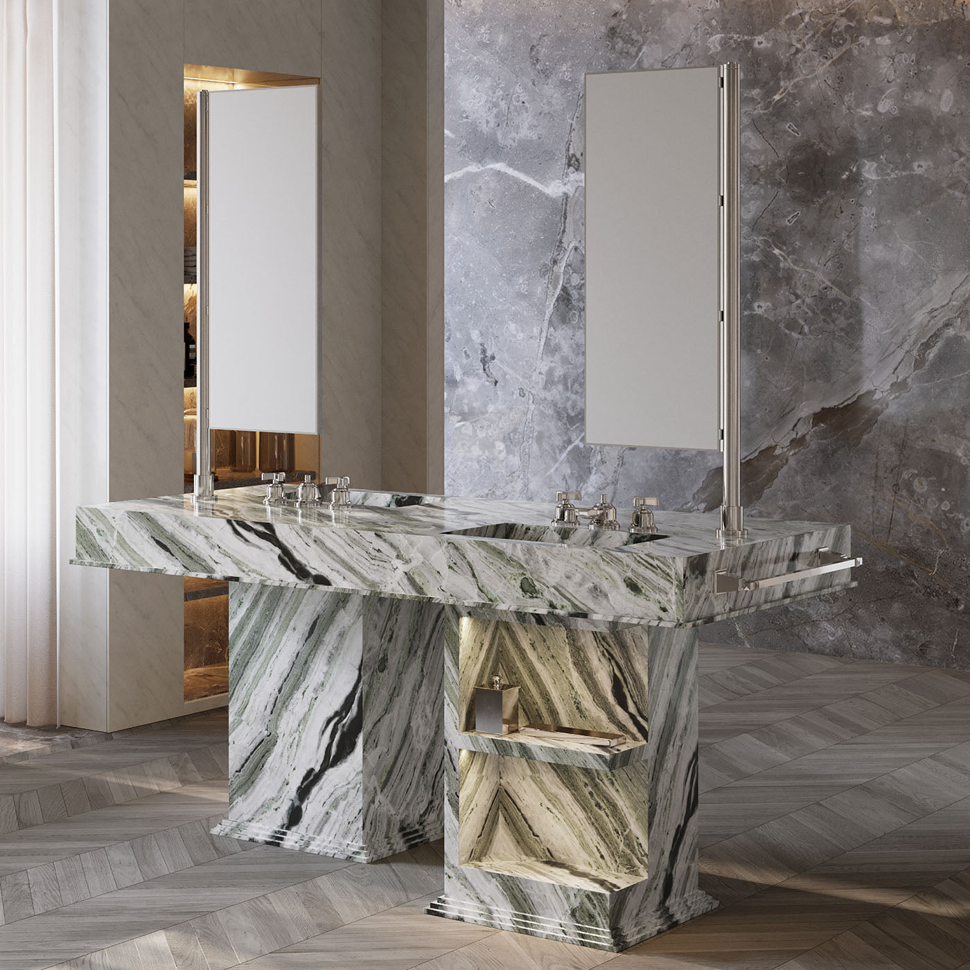 My Love Water Porcelain Stoneware River Jadel Finish Master Vanity - Alternative view 2