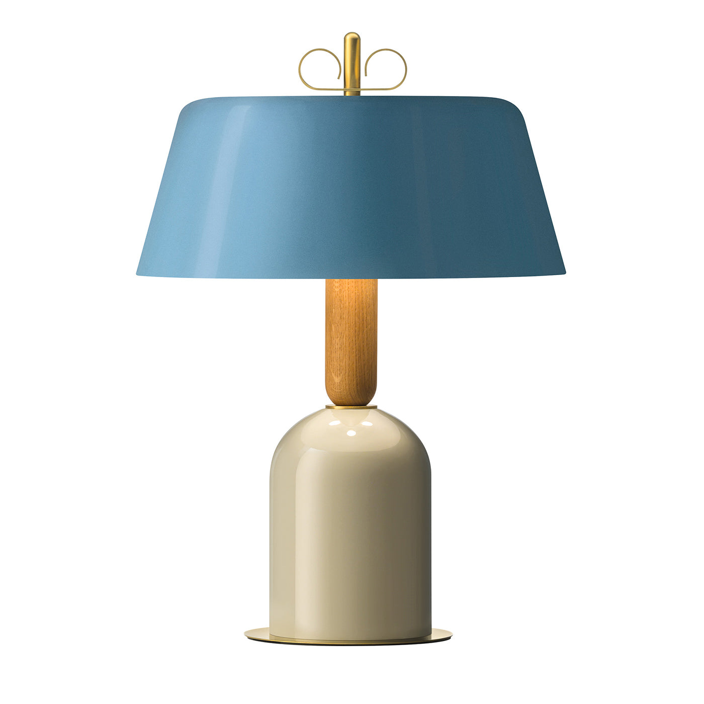 Lampe de table Bon Ton bleu clair par Cristina Celestino - Vue principale