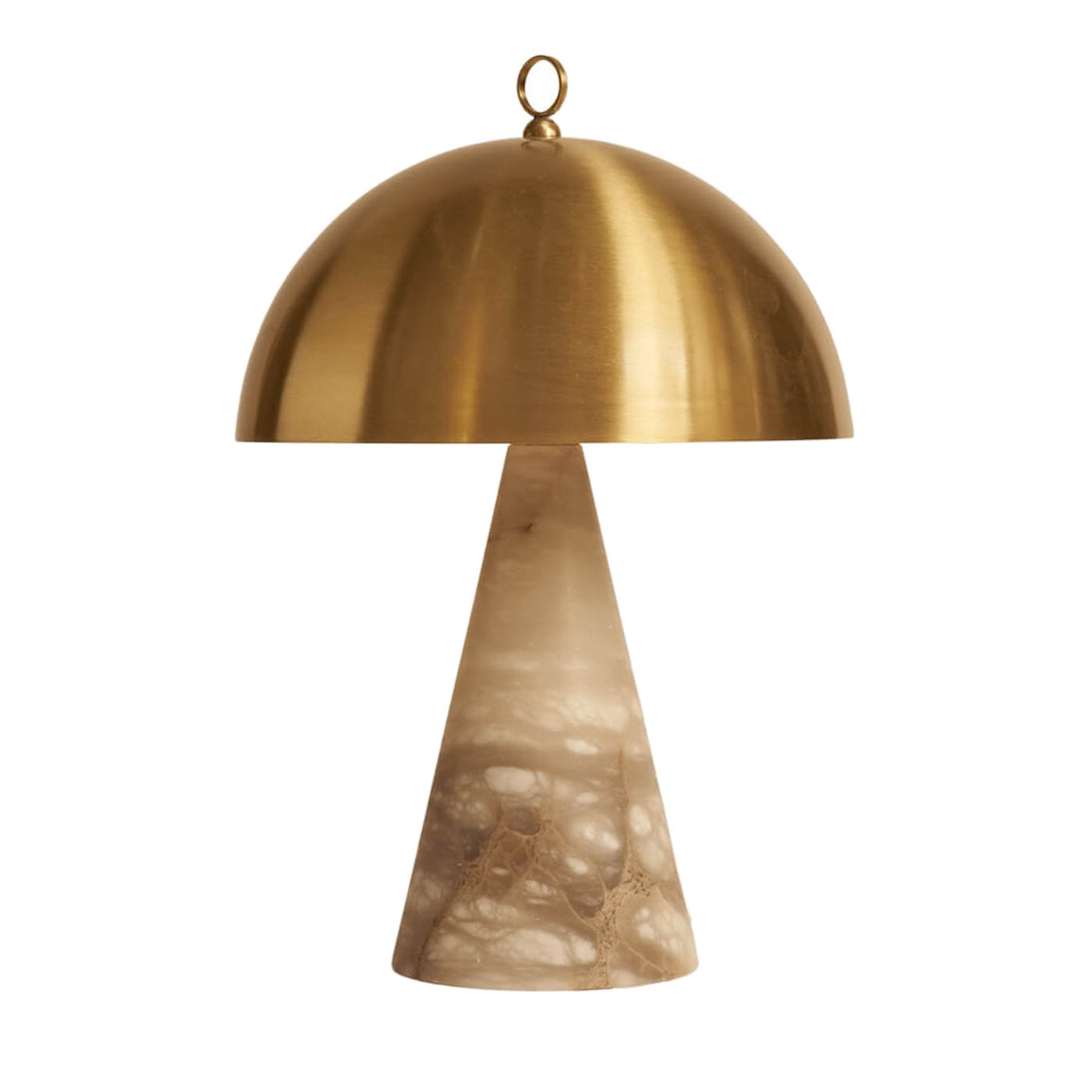 "Funghetto" Table Lamp in Satin Brass B - Main view