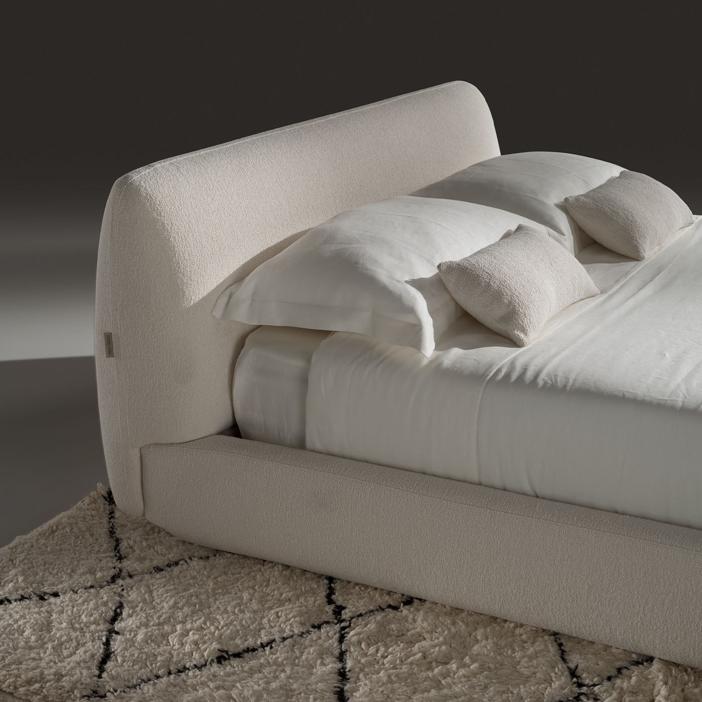 Naxos White Fabric Bed - Alternative view 4