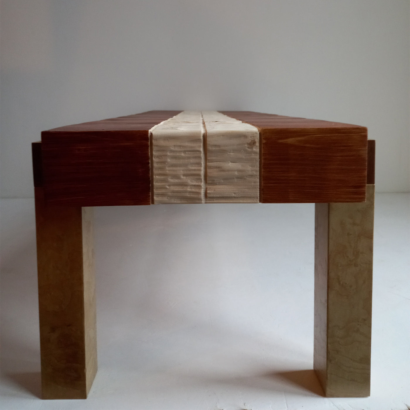 Walnut & Ash Coffee Table with "Tablecloth" by Pietro Meccani - Alternative view 3