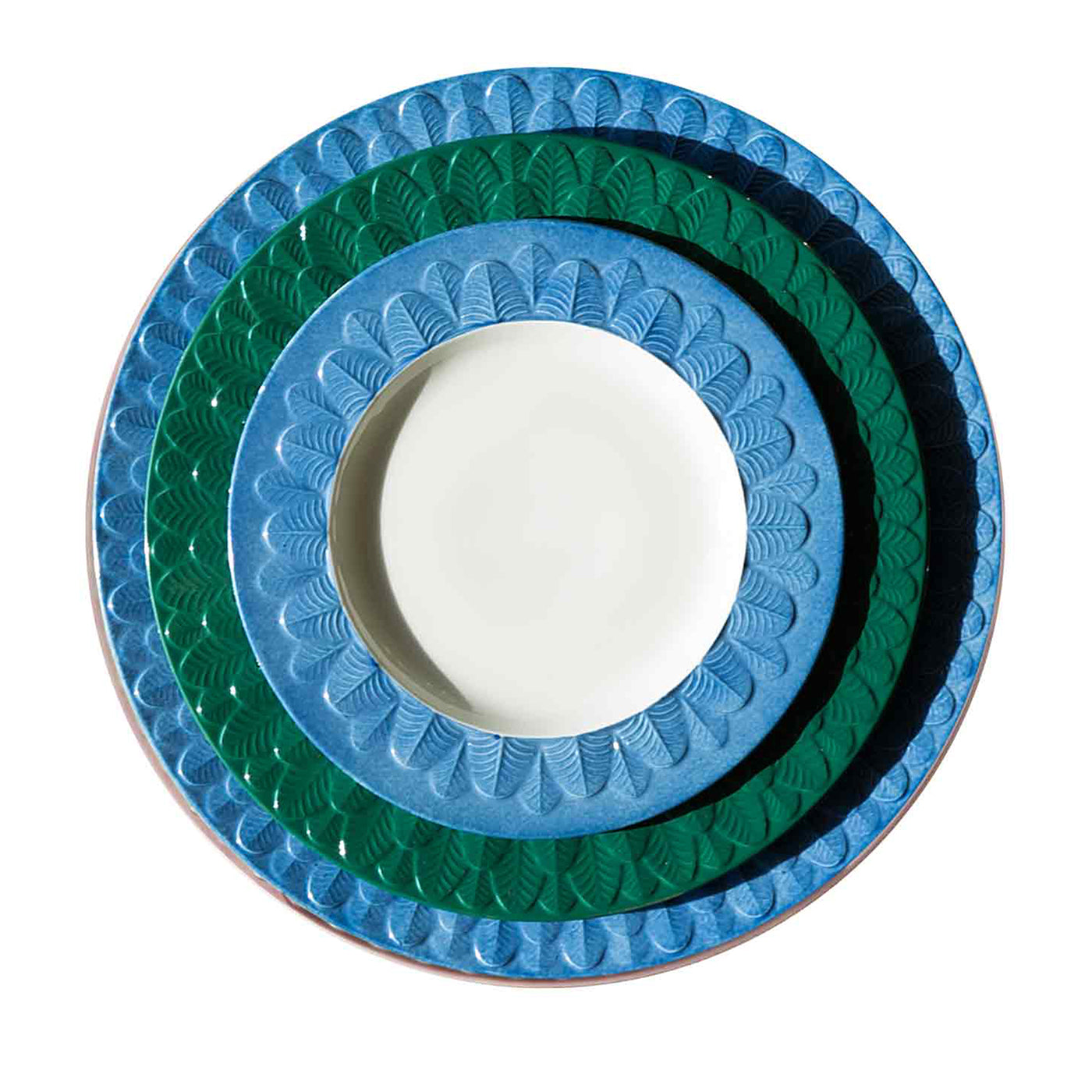 PEACOCK LAY PLATE - GREEN - Alternative view 1