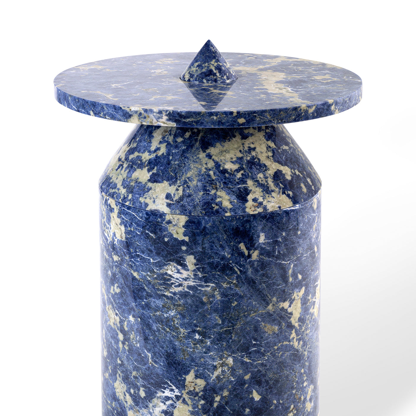 Totem aus blauem Sodalith-Marmor von Karen Chekerdjian - Alternative Ansicht 3