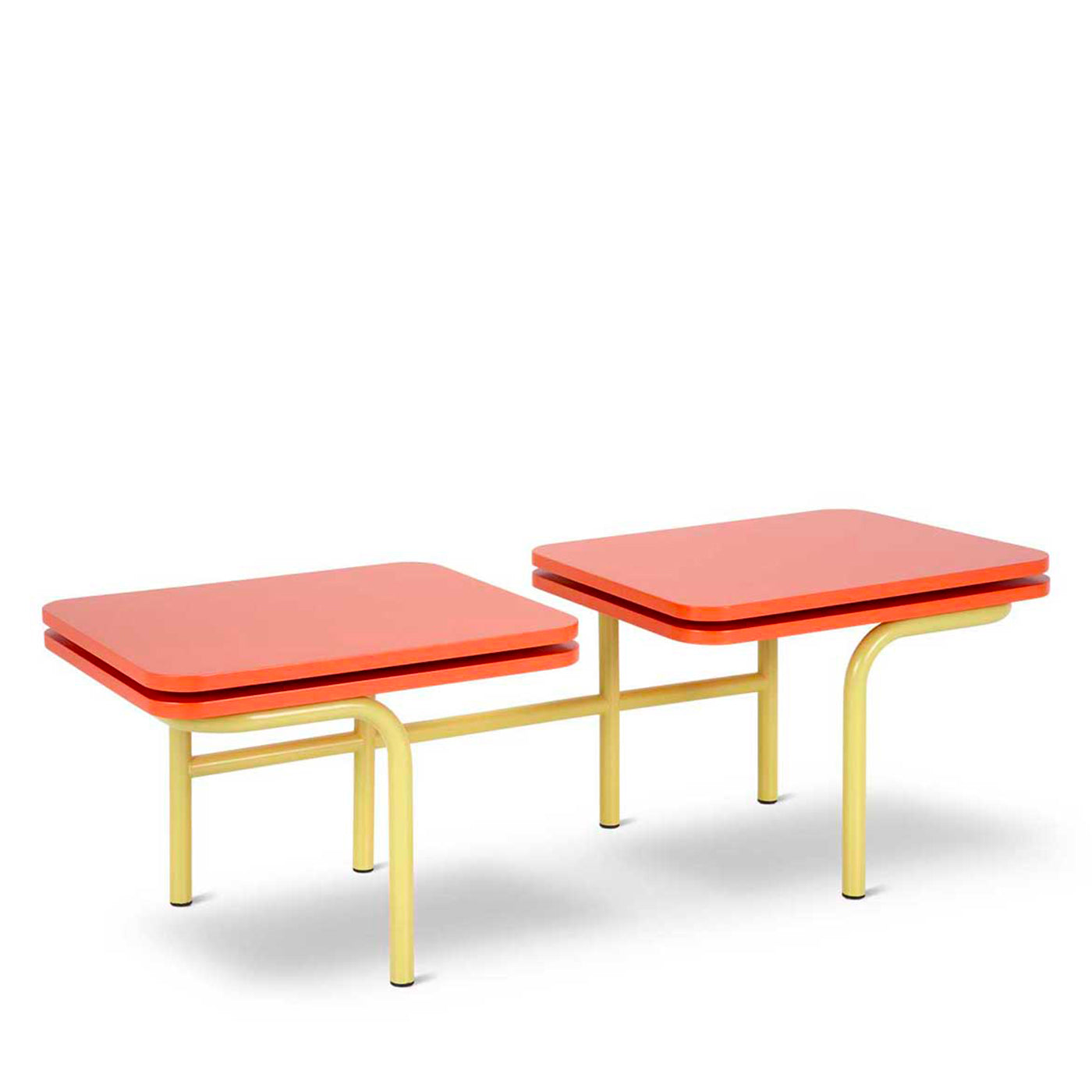 Leo 2-Top Yellow & Orange Coffee Table by Daria Zinovatnaya - Alternative view 1
