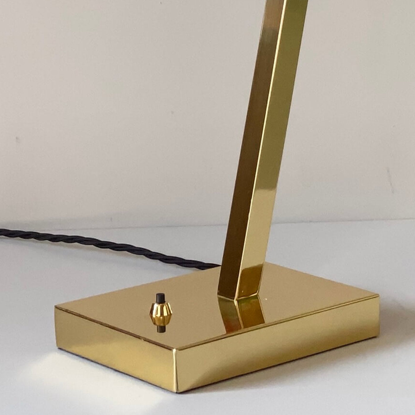"Offset" Table Lamp in Polished Brass - Alternative view 1