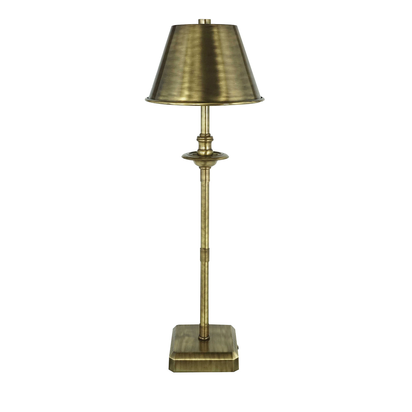 Lampada da tavolo Kuma S in bronzo spazzolato di Michele Bönan - Vista principale