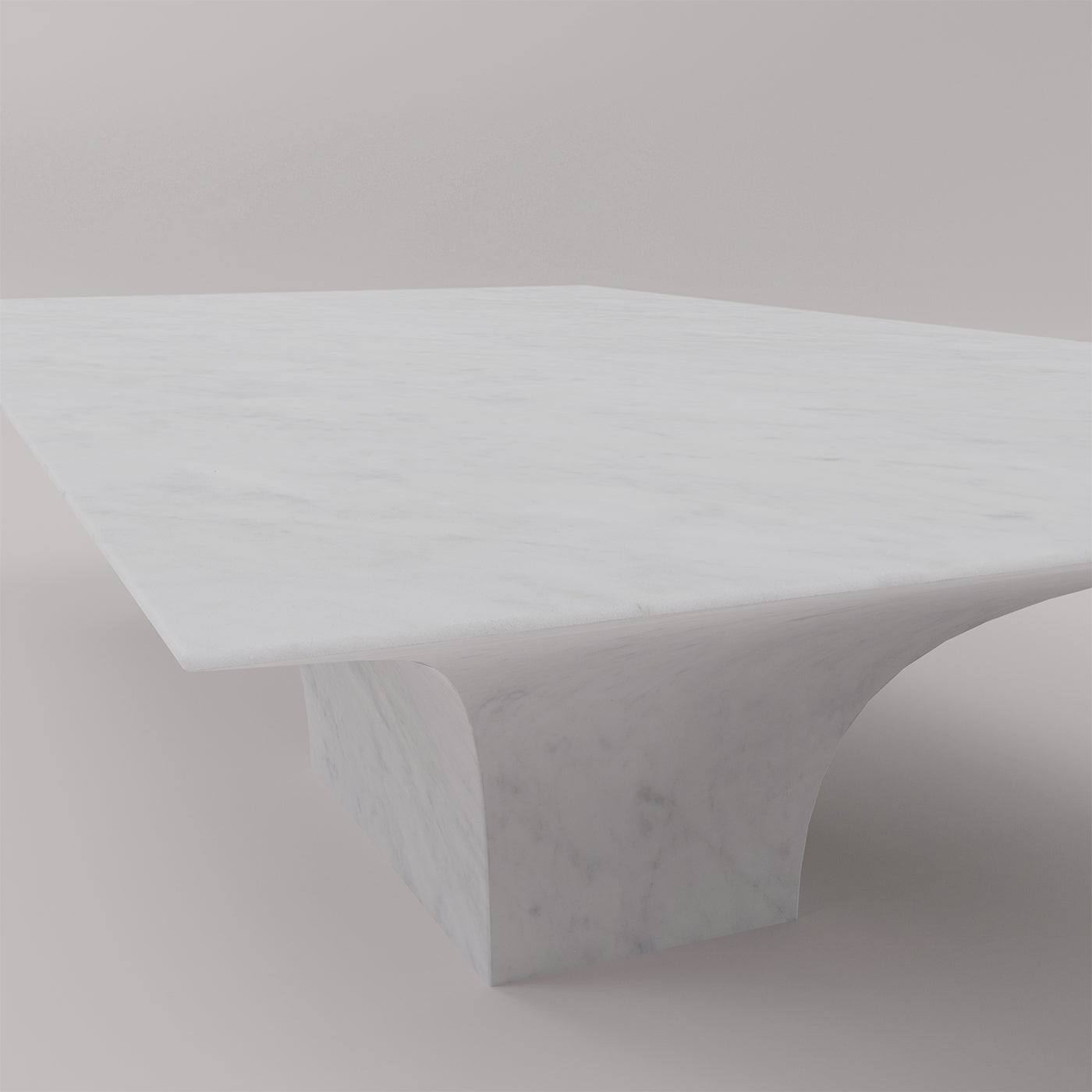 Table basse rectangulaire Sicorace en carrare blanc - Vue alternative 1