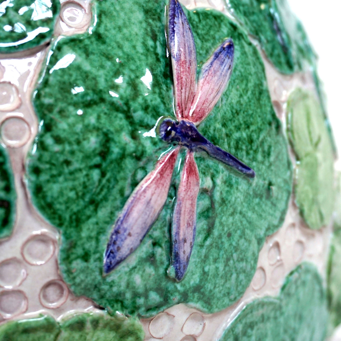 Libellule Polychrome Ceramic Vase - Alternative view 1