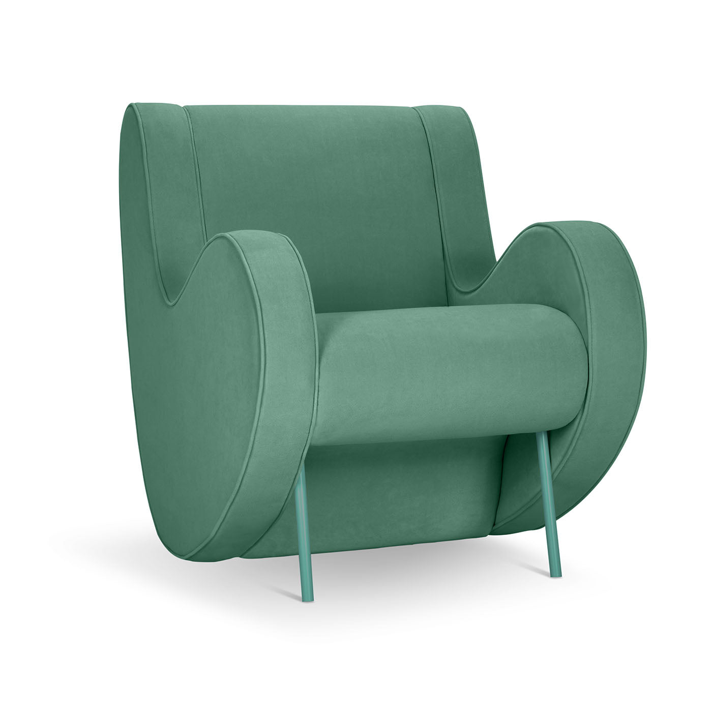 Atina Green Armchair By Simone Micheli  - Vue alternative 1