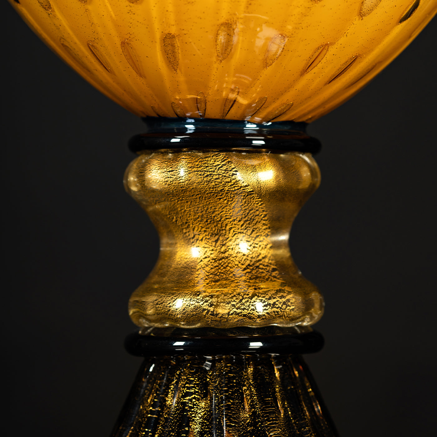 Amber and Black Table Lamp  - Alternative view 2