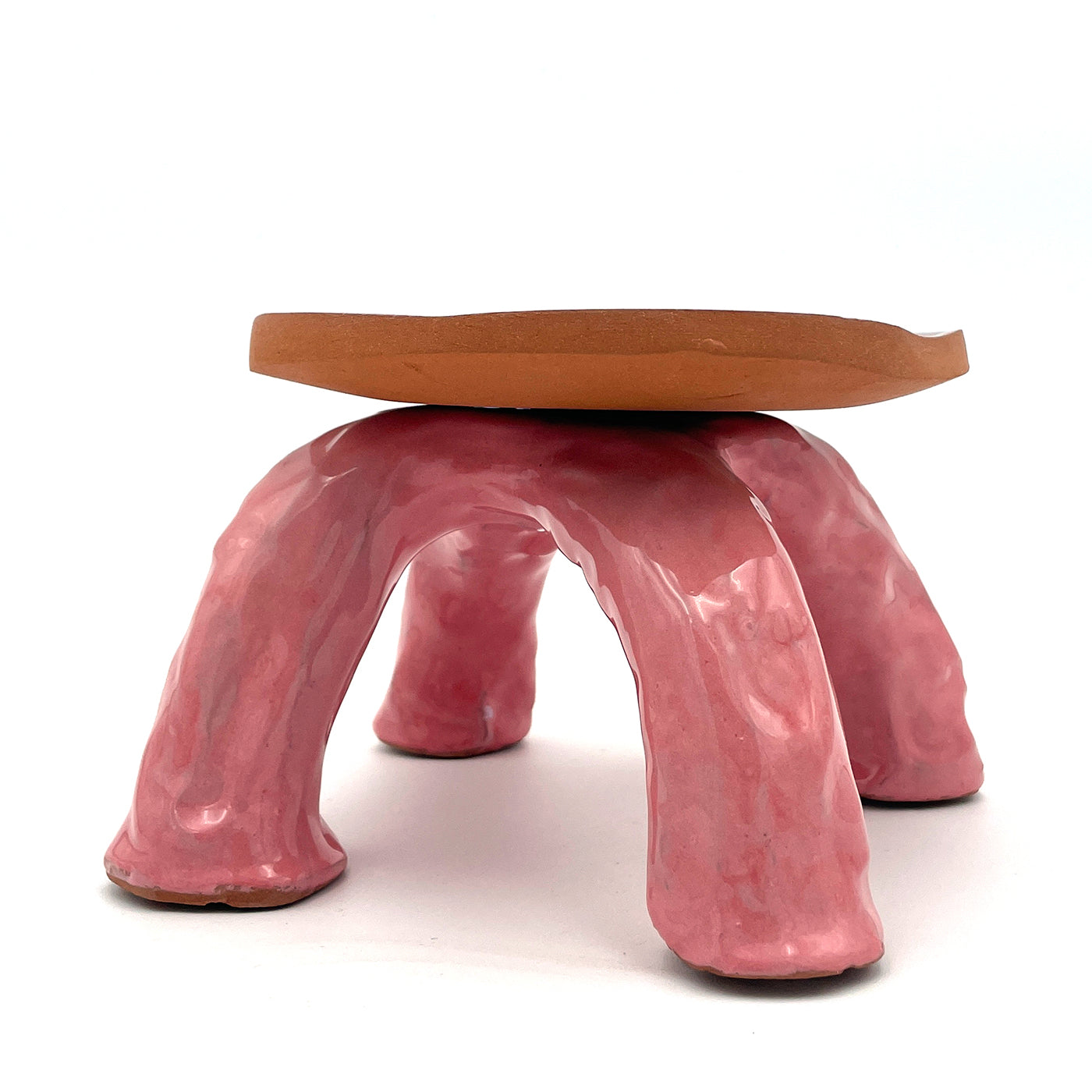 Fungo Series Lilac and Quartz Pink Ceramic Foodstand  - Alternative view 3