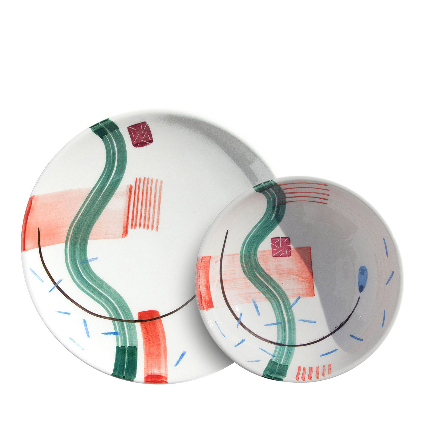 Swing Set Of 2 Dinner & Soup Plates  - Main view