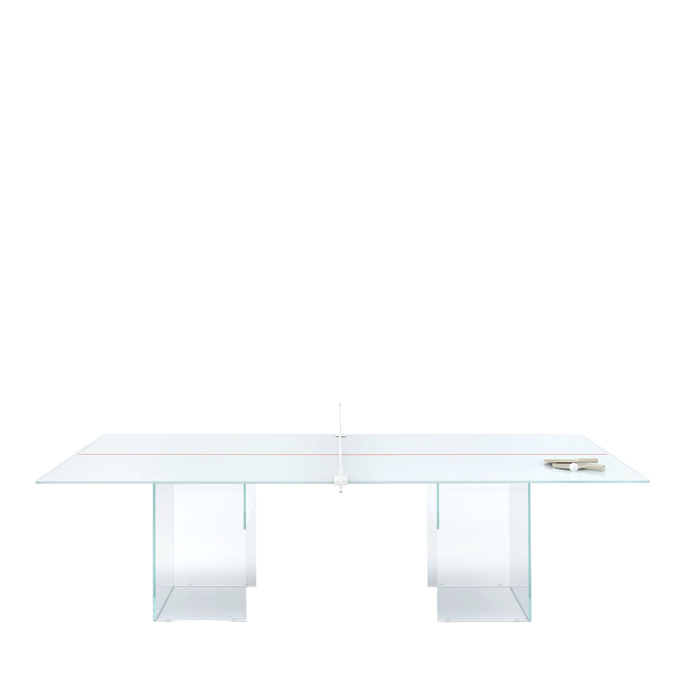 Crystal White Ping Pong Table - Main view