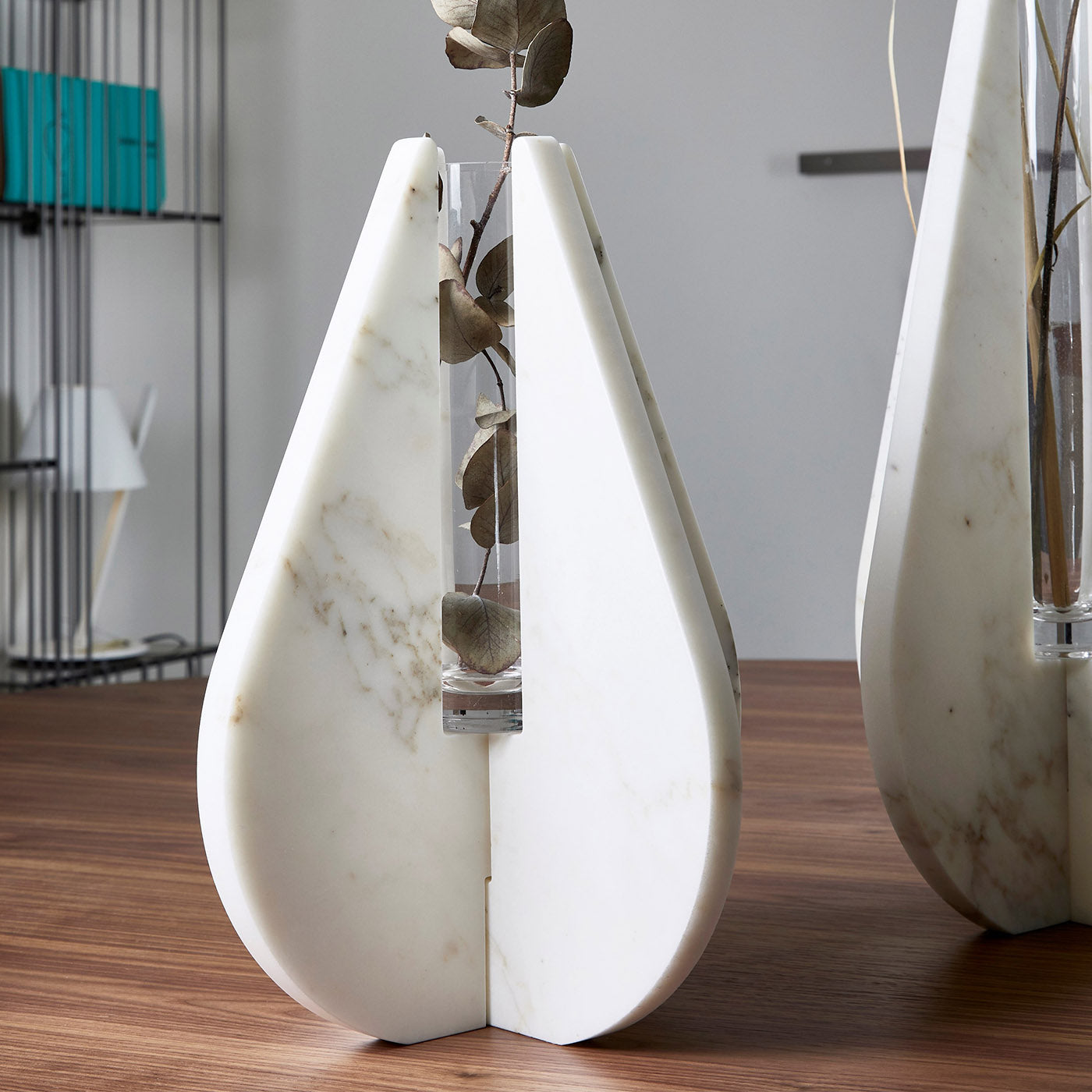 Drop White Carrara Vase #3 by Alessandra Grasso - Alternative view 2