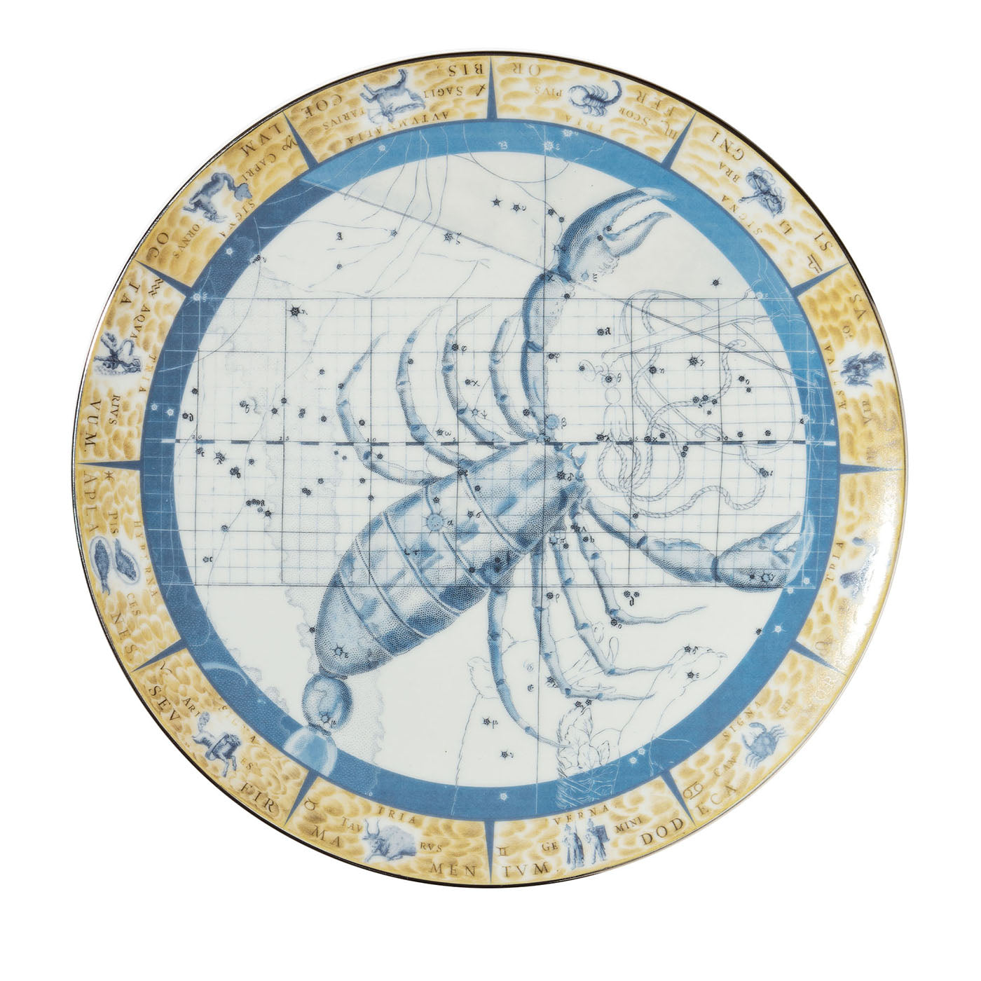 Plato decorativo de porcelana Zodiacus Scorpio - Vista principal