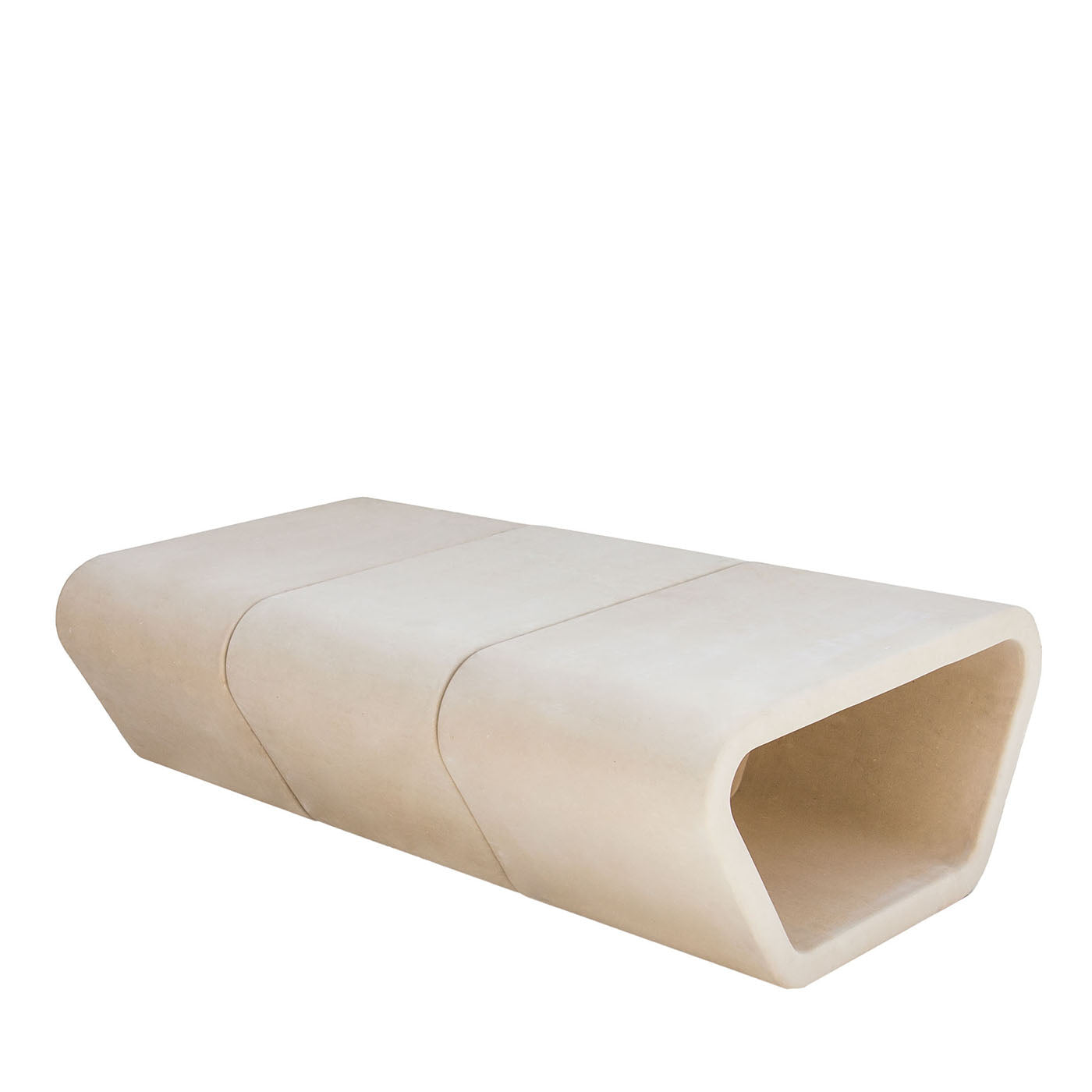 Messapo Beige Lecce Limestone Bench by Noii Studio - Main view