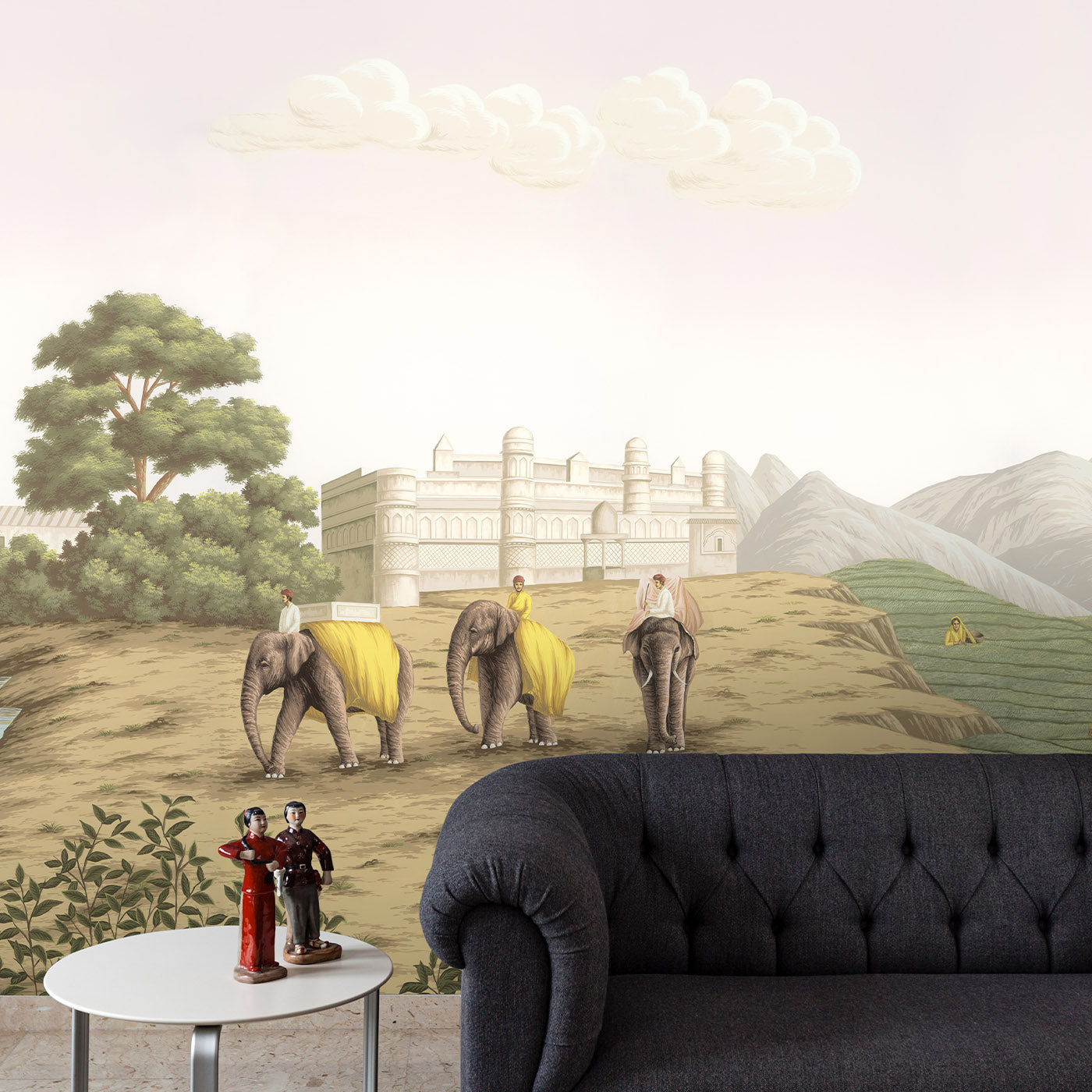 The Tea Route in Colourful Wallpaper - Alternative view 1