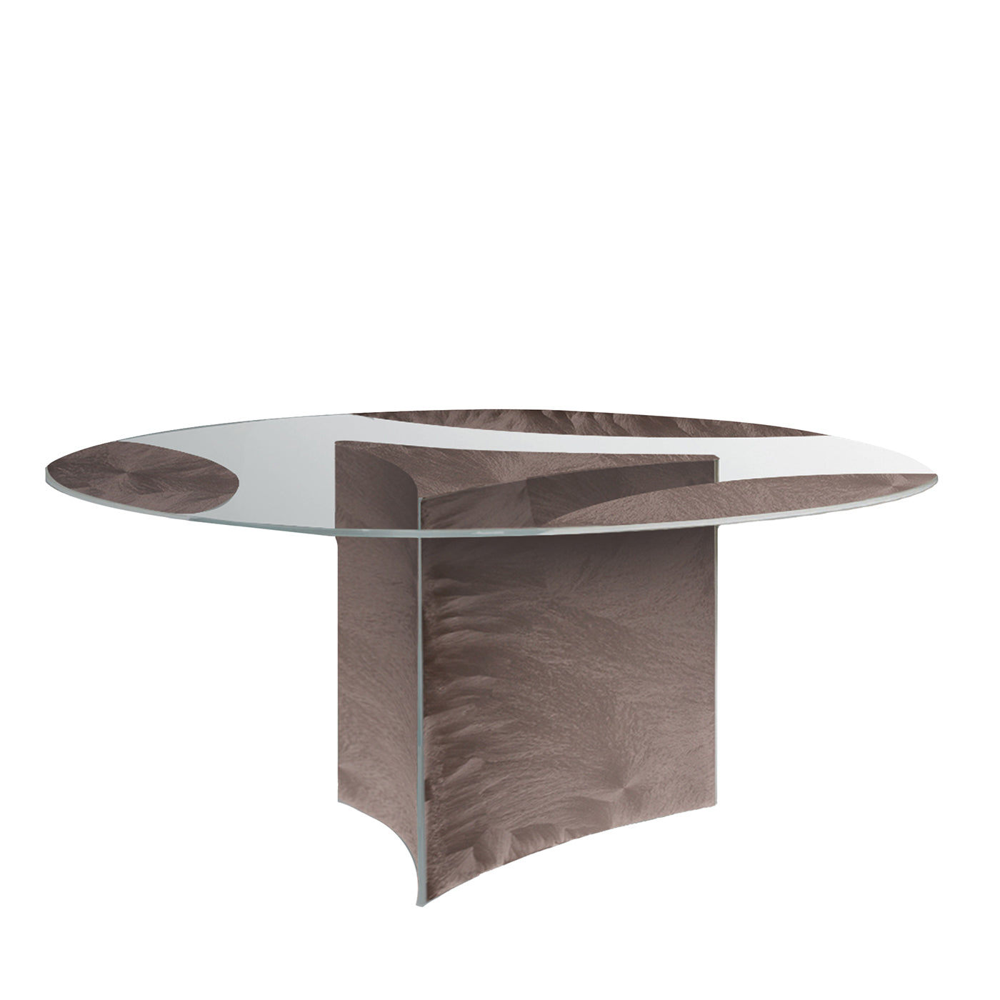 Dionisio Circular Bronze Dining Table by Fabio Casali - Main view