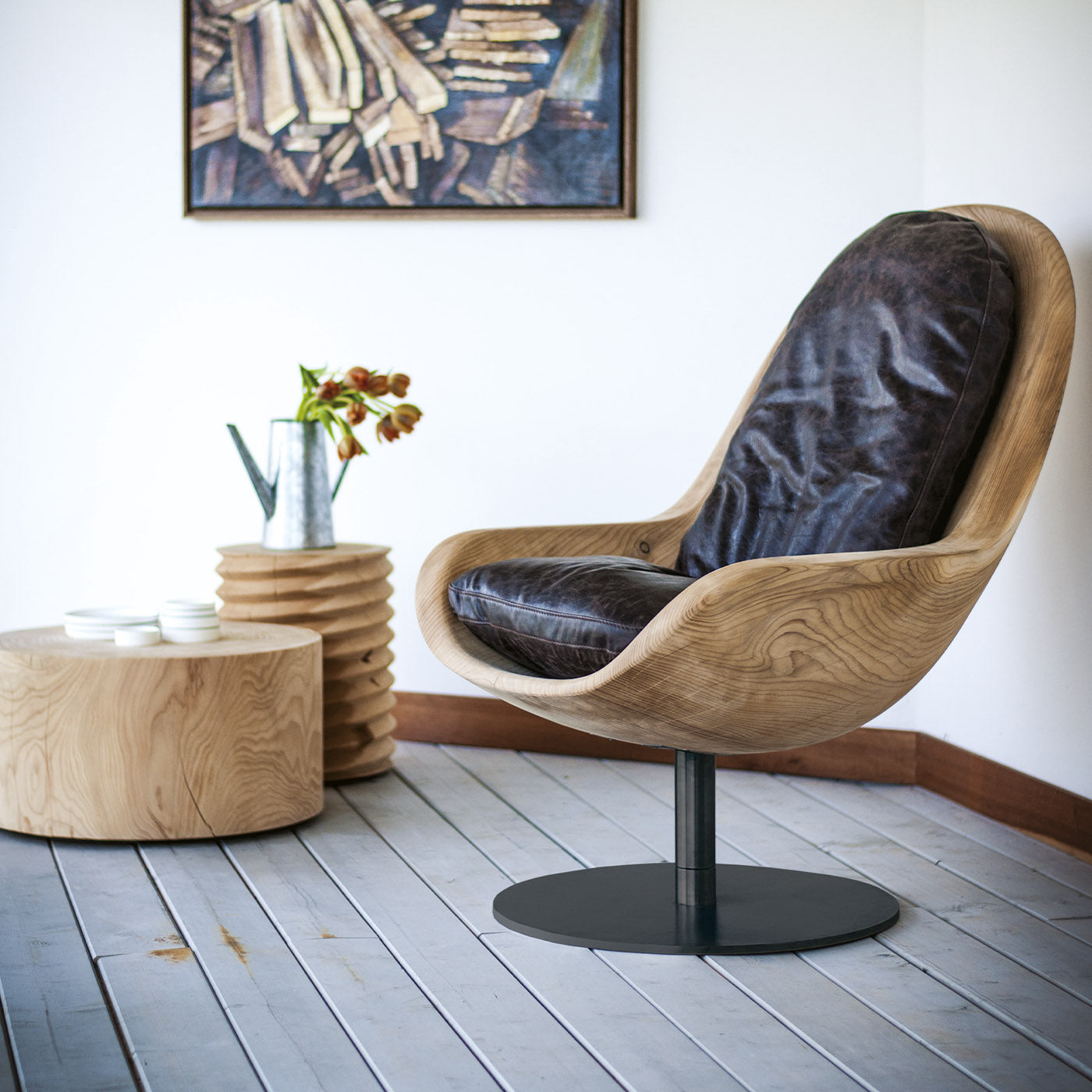 Creus Revolving Cedar Armchair by Pininfarina - Alternative view 2