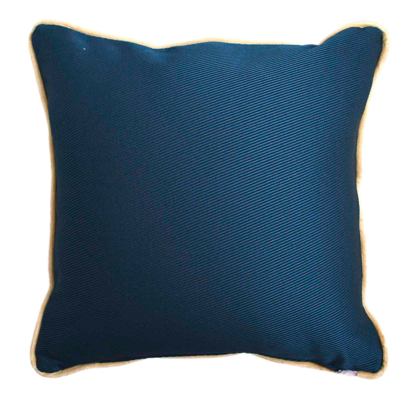 Blue and Beige Square Carrè Cushion - Main view
