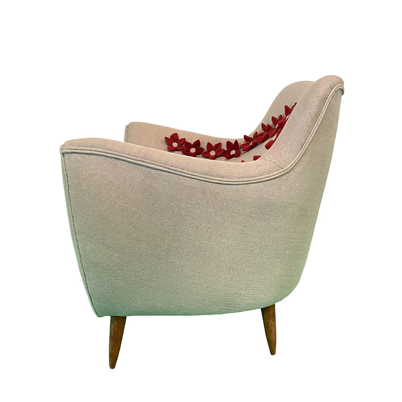 Floral Beige Armchair - Alternative view 2