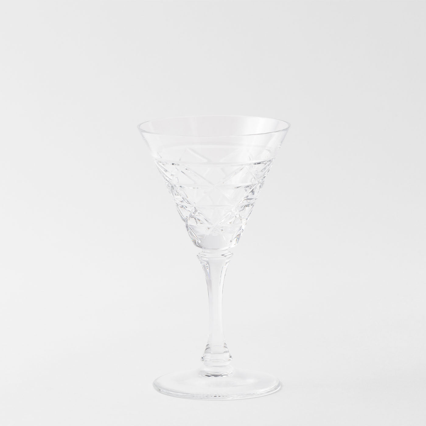 Verre à vin blanc en cristal Triangles - Vue alternative 2