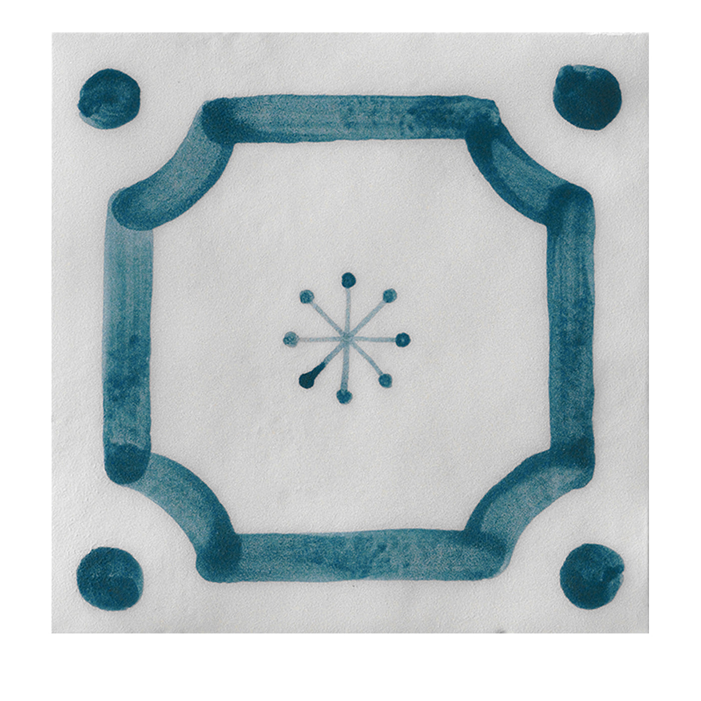 Ot Budoni Piccione-Blu Set di 24 piastrelle quadrate - Vista principale