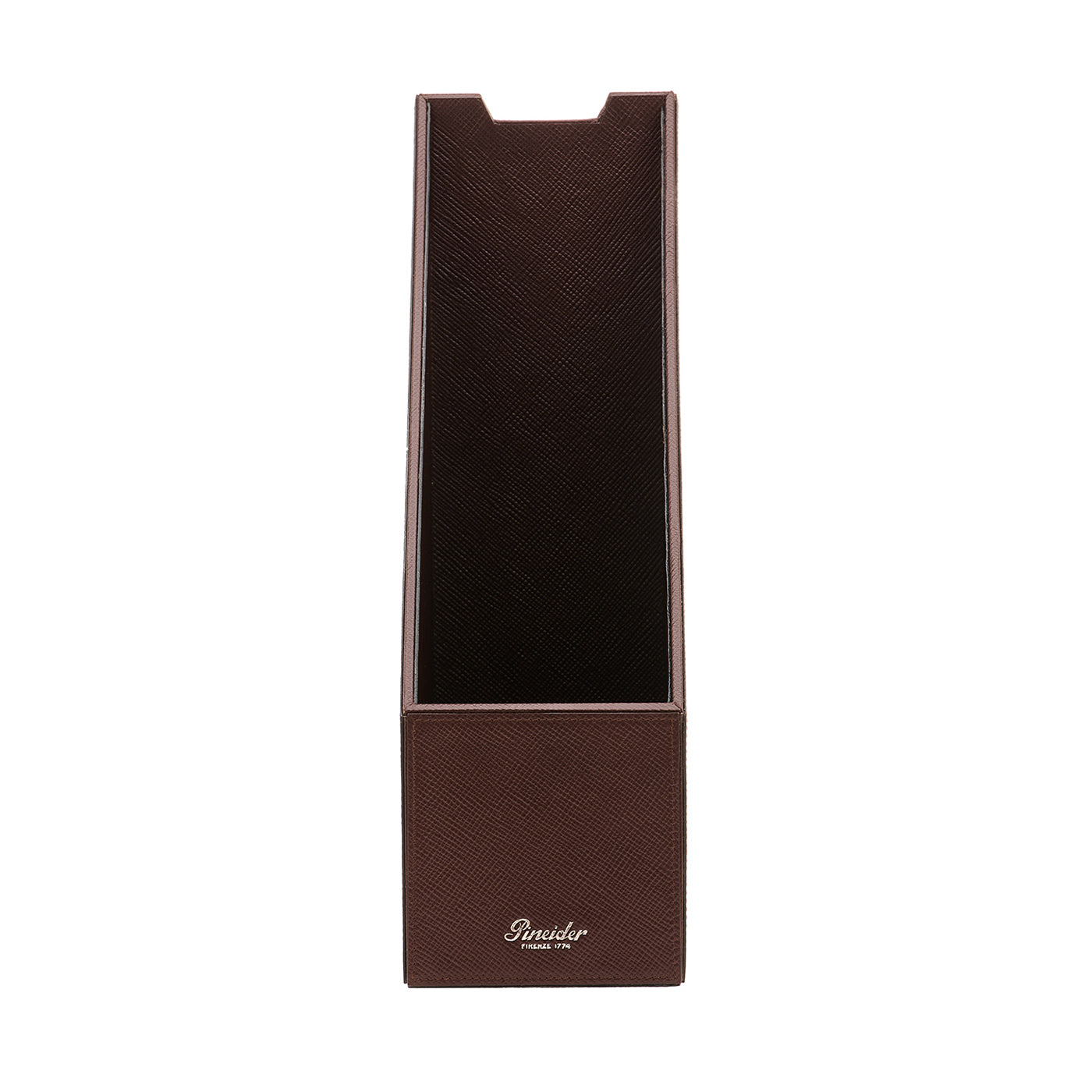 Franzi Brown Leather Vertical Desk Organizer - Alternative view 1