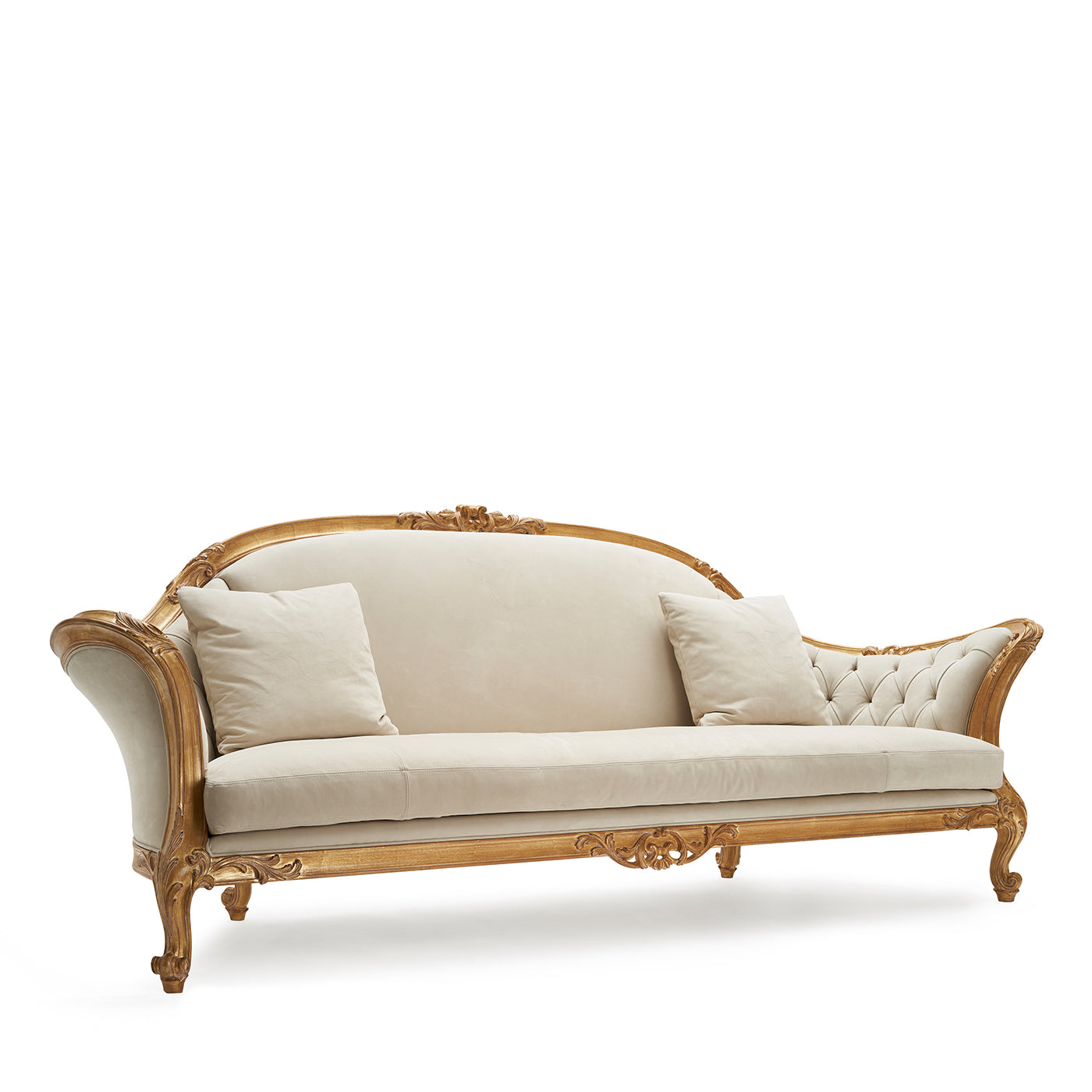 Regency 3-Sitzer Sofa Elfenbein &amp; Gold - Alternative Ansicht 1