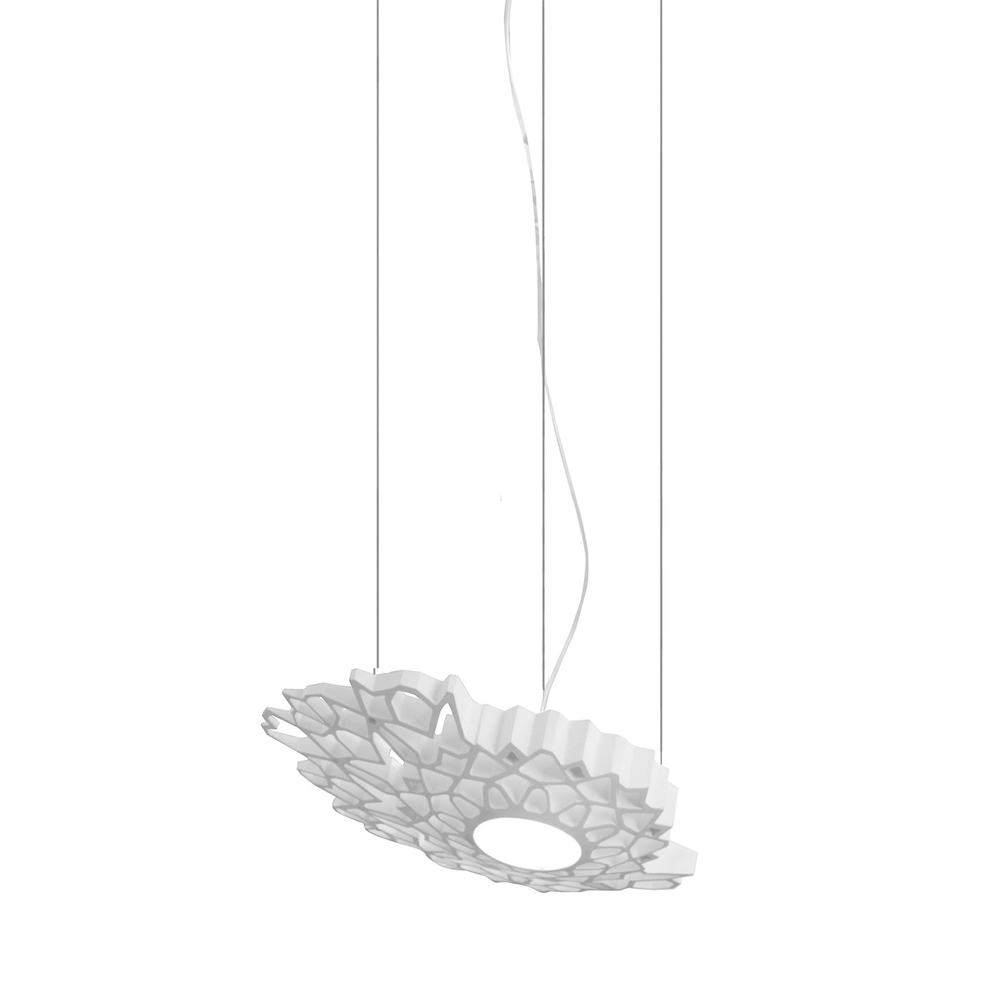 Notredame S White Pendant Lamp by Luca De Bona & Dario De Meo - Vue principale