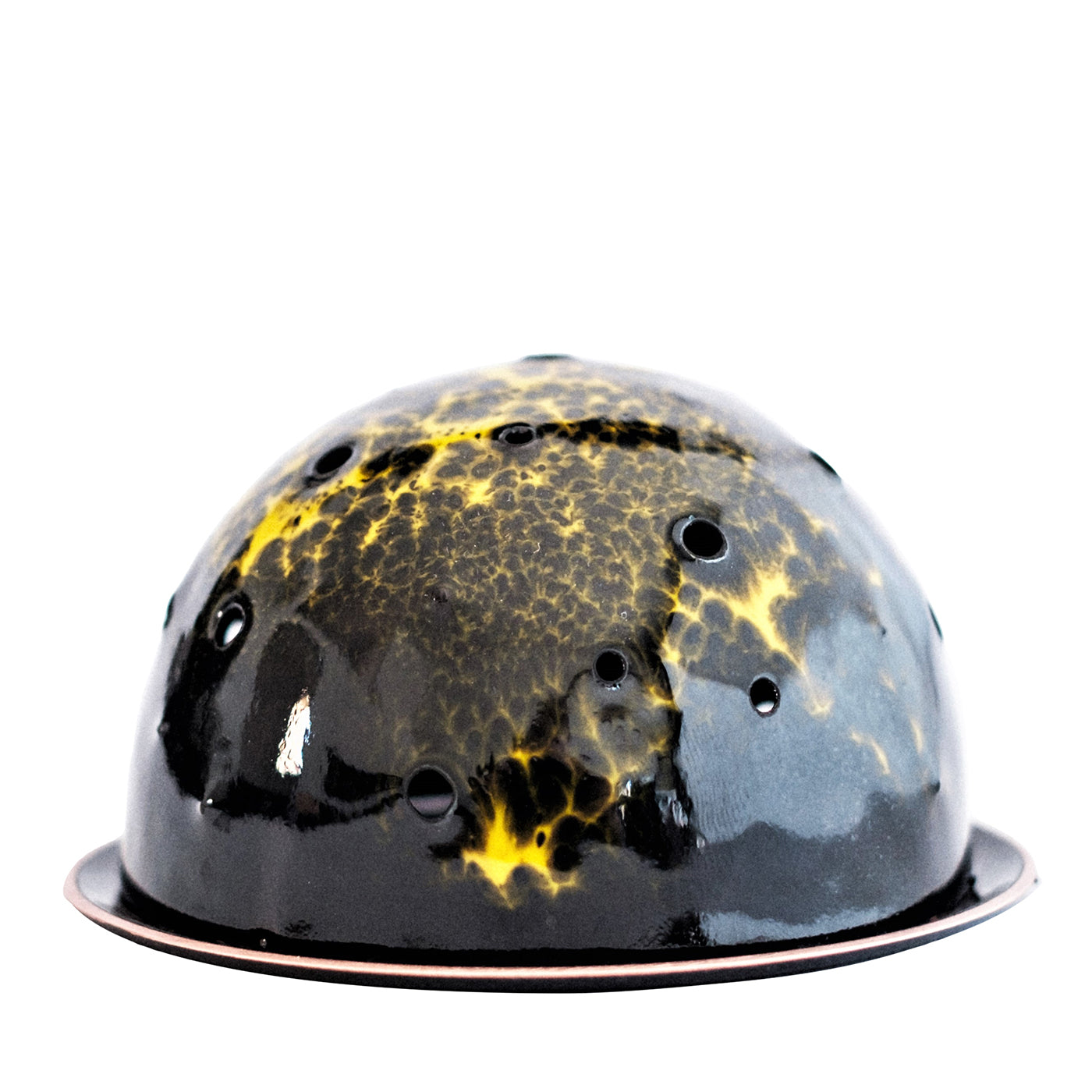 Little Dome Pierced Black&Yellow Incense Diffuser - Main view