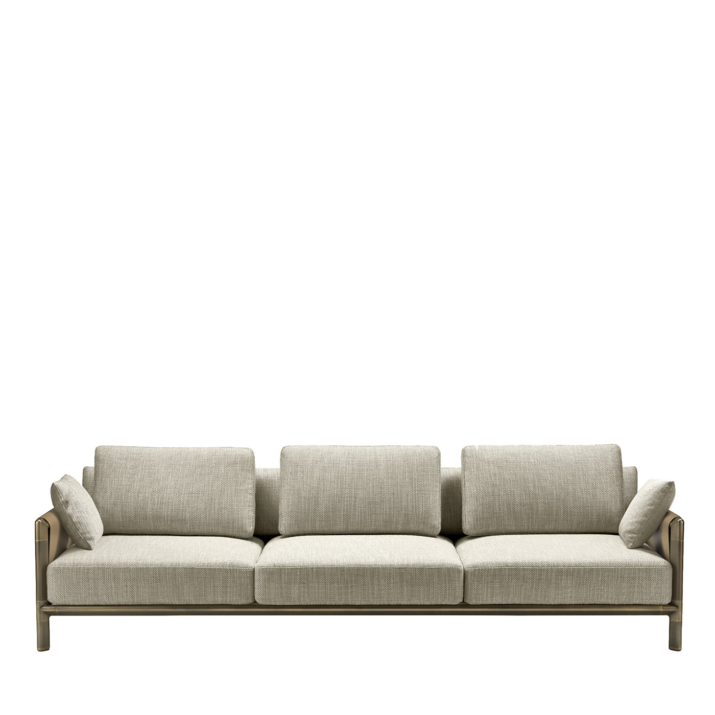 Frame 3-Seater Gray Sofa by Stefano Giovannoni - Main view