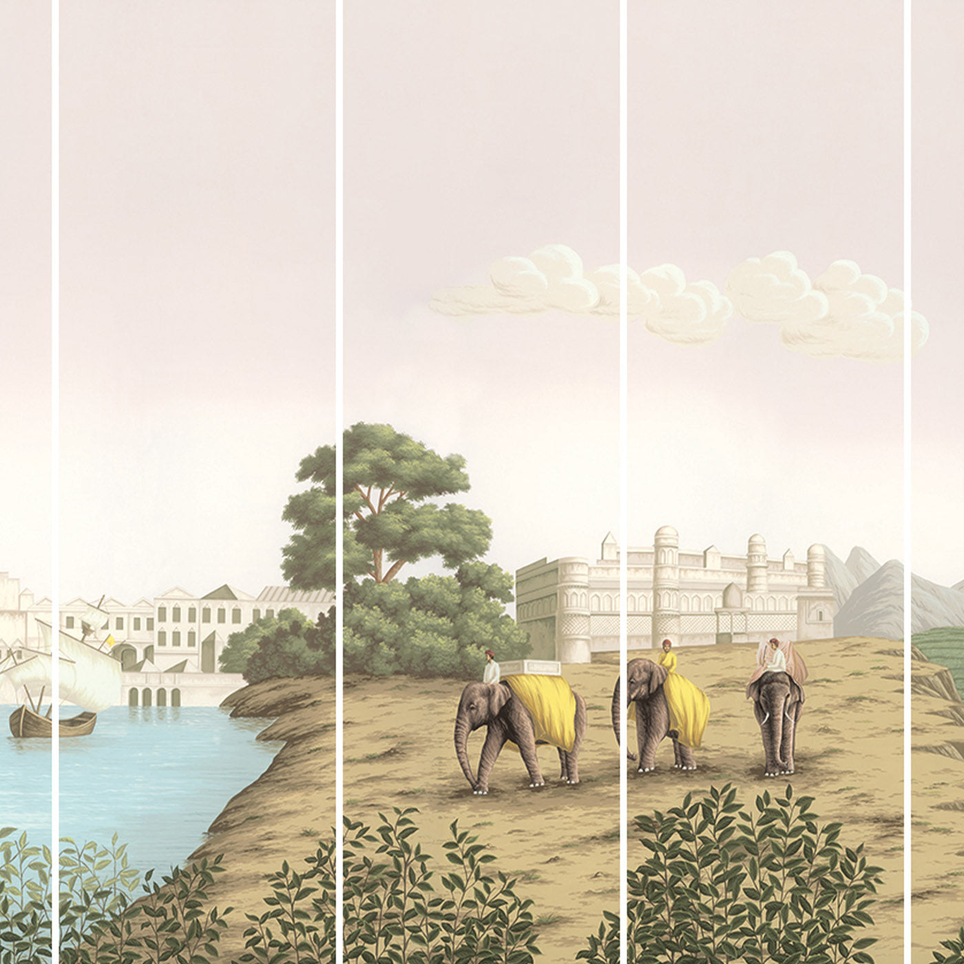 The Tea Route in Colourful Wallpaper - Alternative view 2