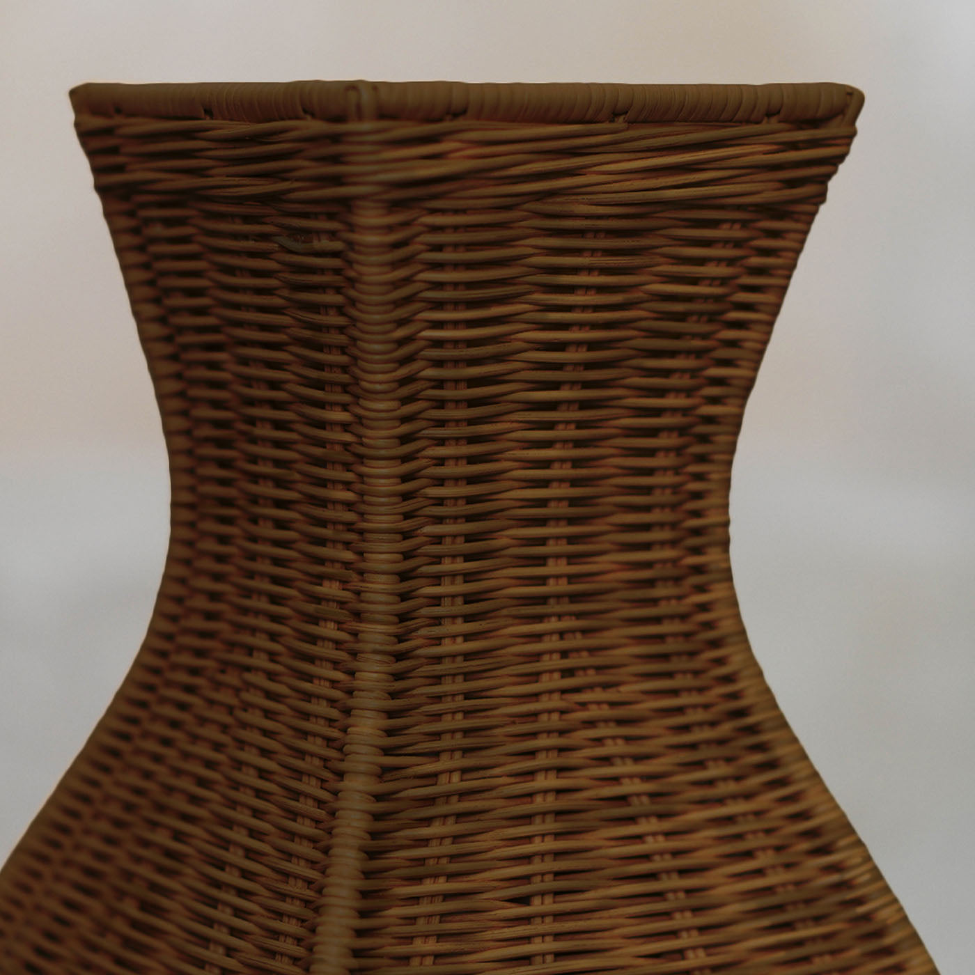 Pagoda Hand-Woven Wicker Floor Lamp - Alternative view 3