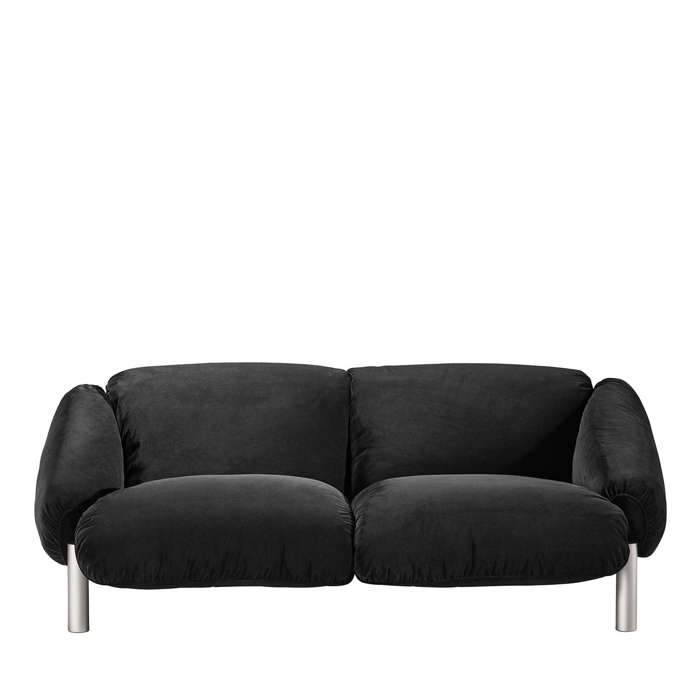 Flo 2-Seater Black Fabric Sofa by Lorenza Bozzoli - Main view