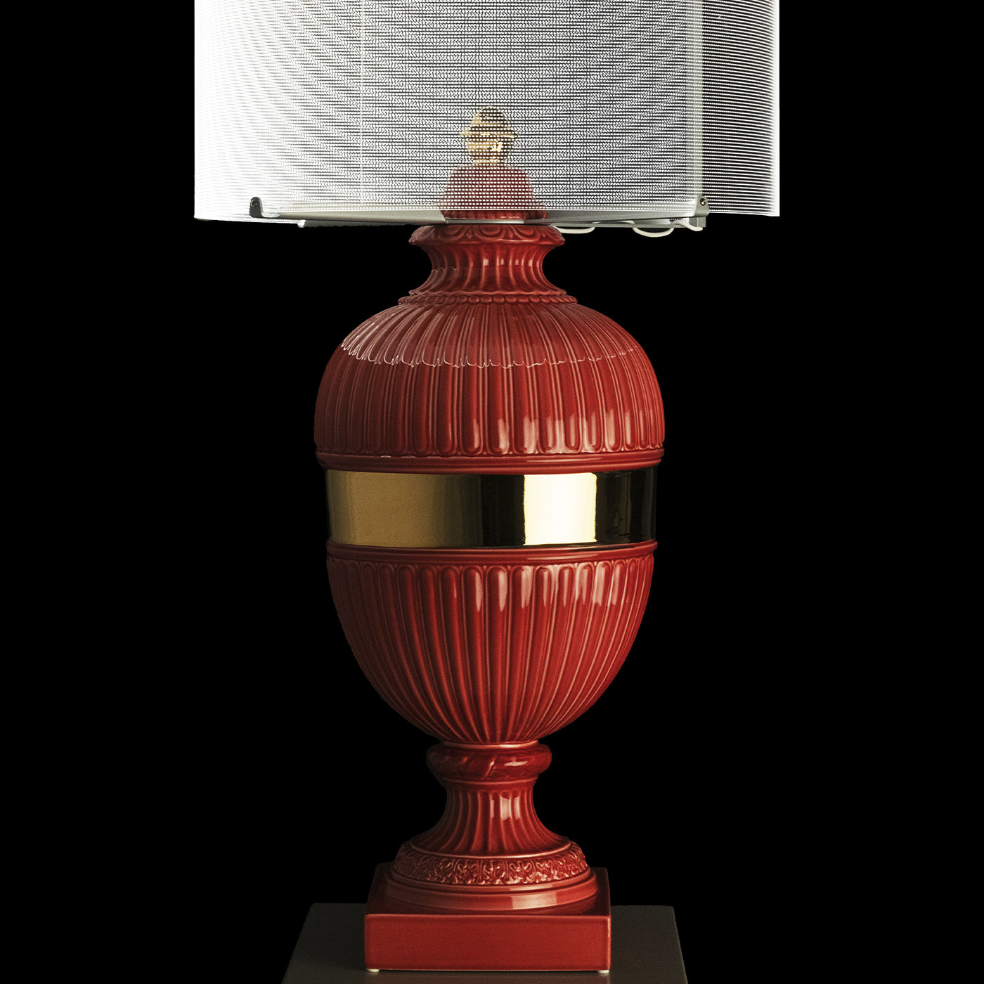 Psyche Red and Gold Table Lamp - Alternative view 1