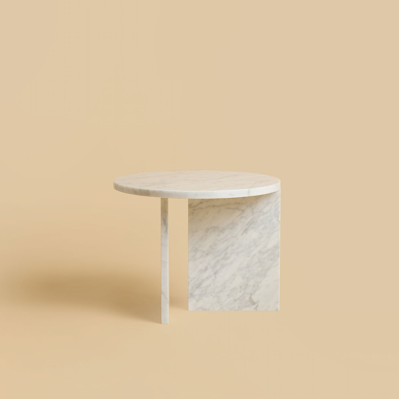 Tavolino Kyushu Bianco Carrara - Vista alternativa 2
