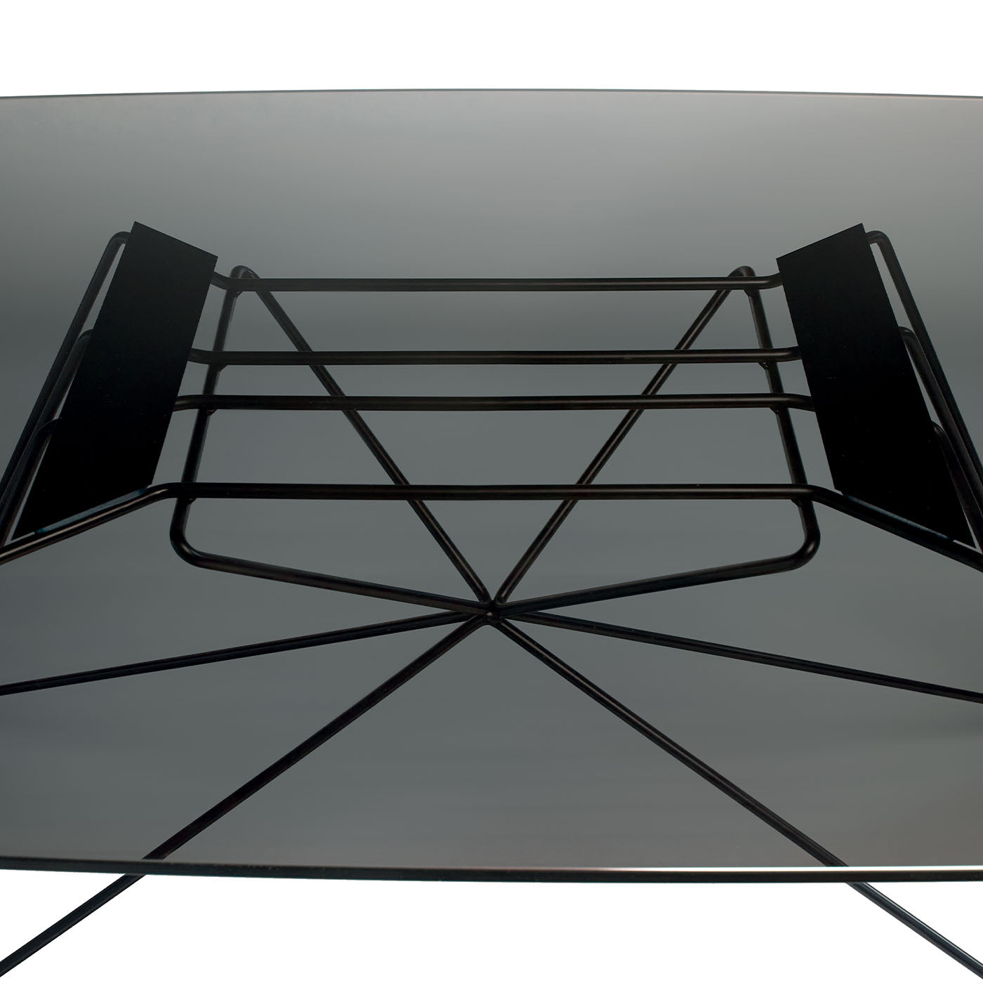 Volta Grey Glass Dining Table - Alternative view 2