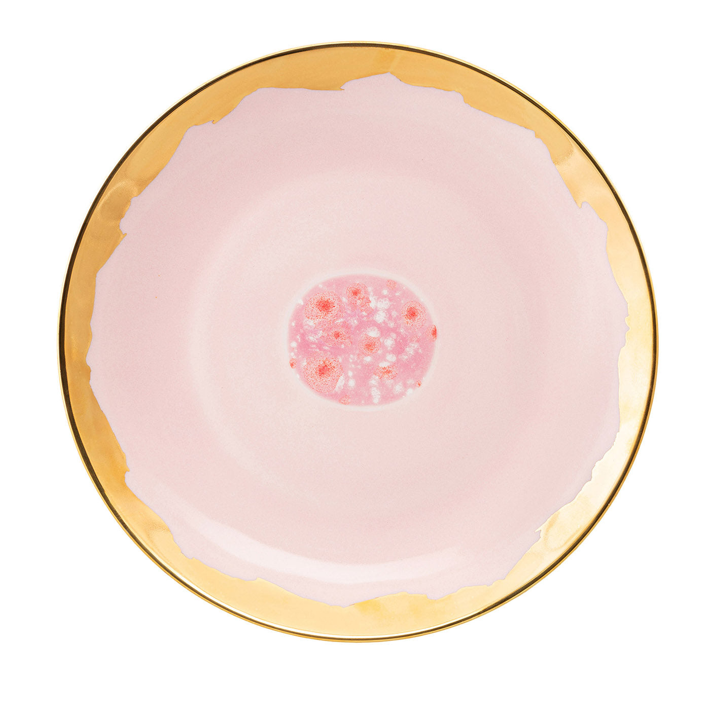 Berry 2er-Set rosa Dessertteller mit tropfenförmigem Rand - Hauptansicht