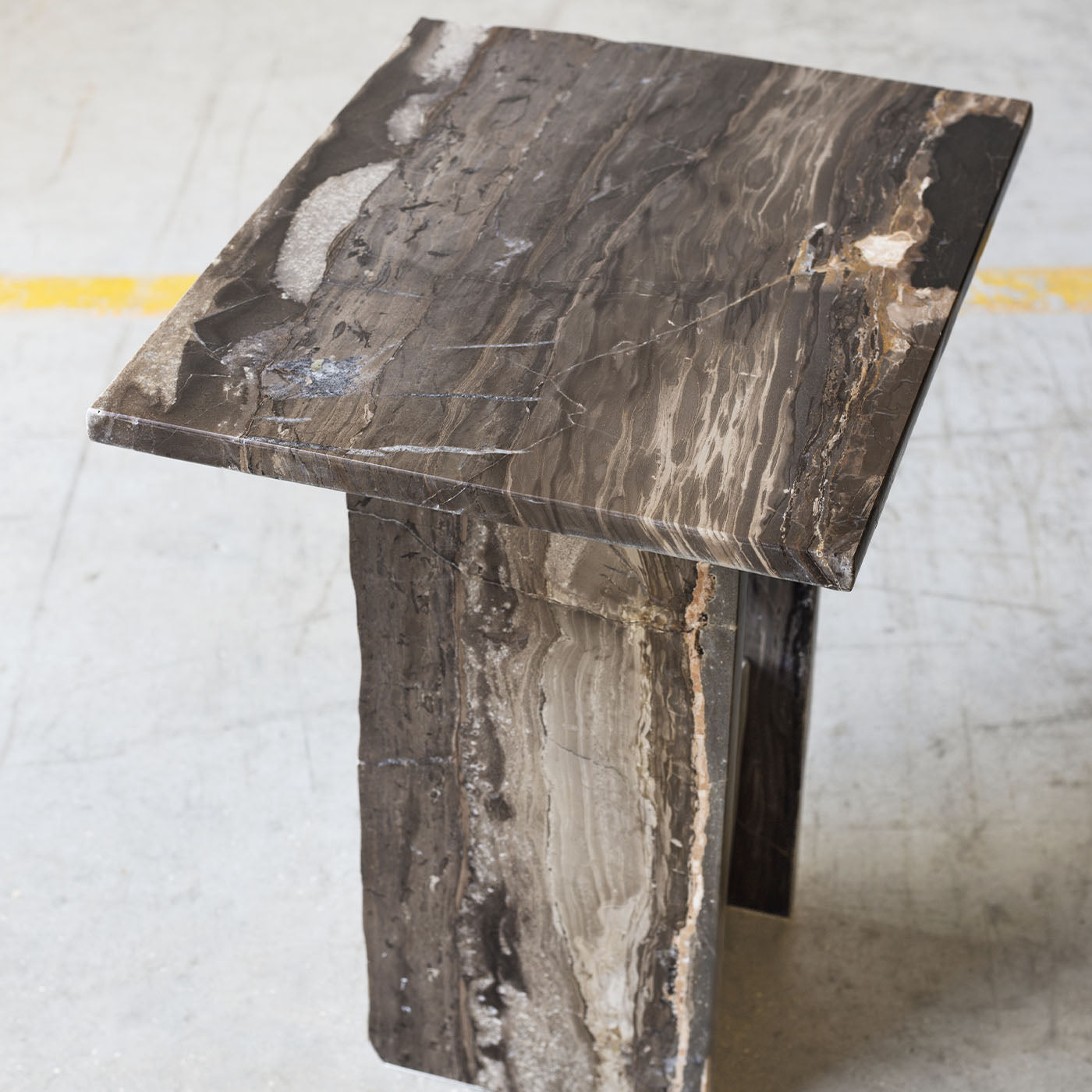 SST013-2 Frappuccino Marble Side Table - Alternative view 3